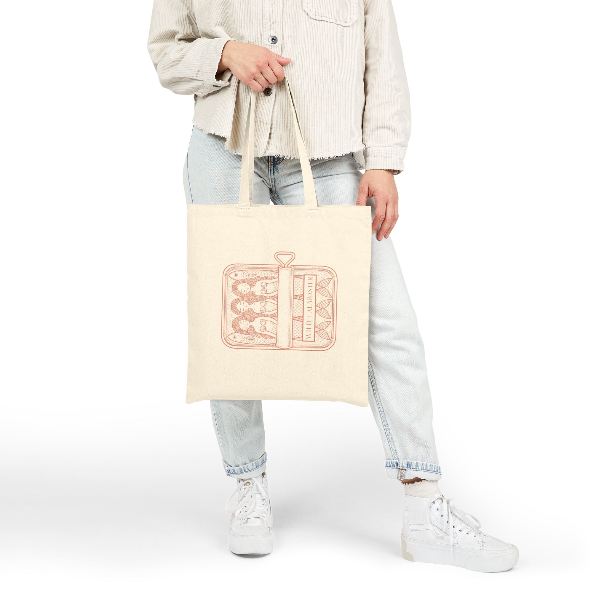 The Mermaid Social Club | Cotton Canvas Tote Bag
