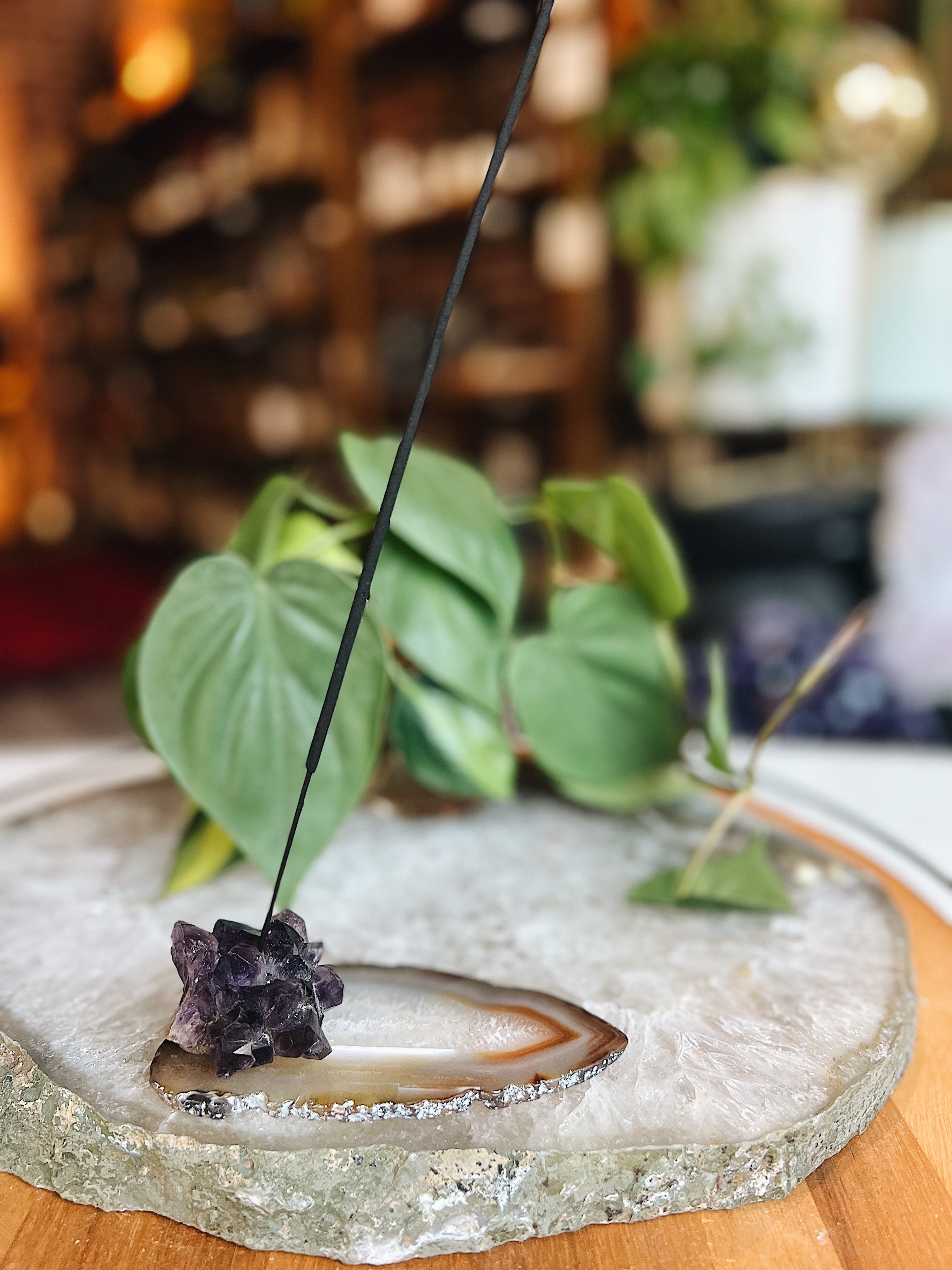 Intuitively Chosen Crystal Incense Holder Wild Alabaster
