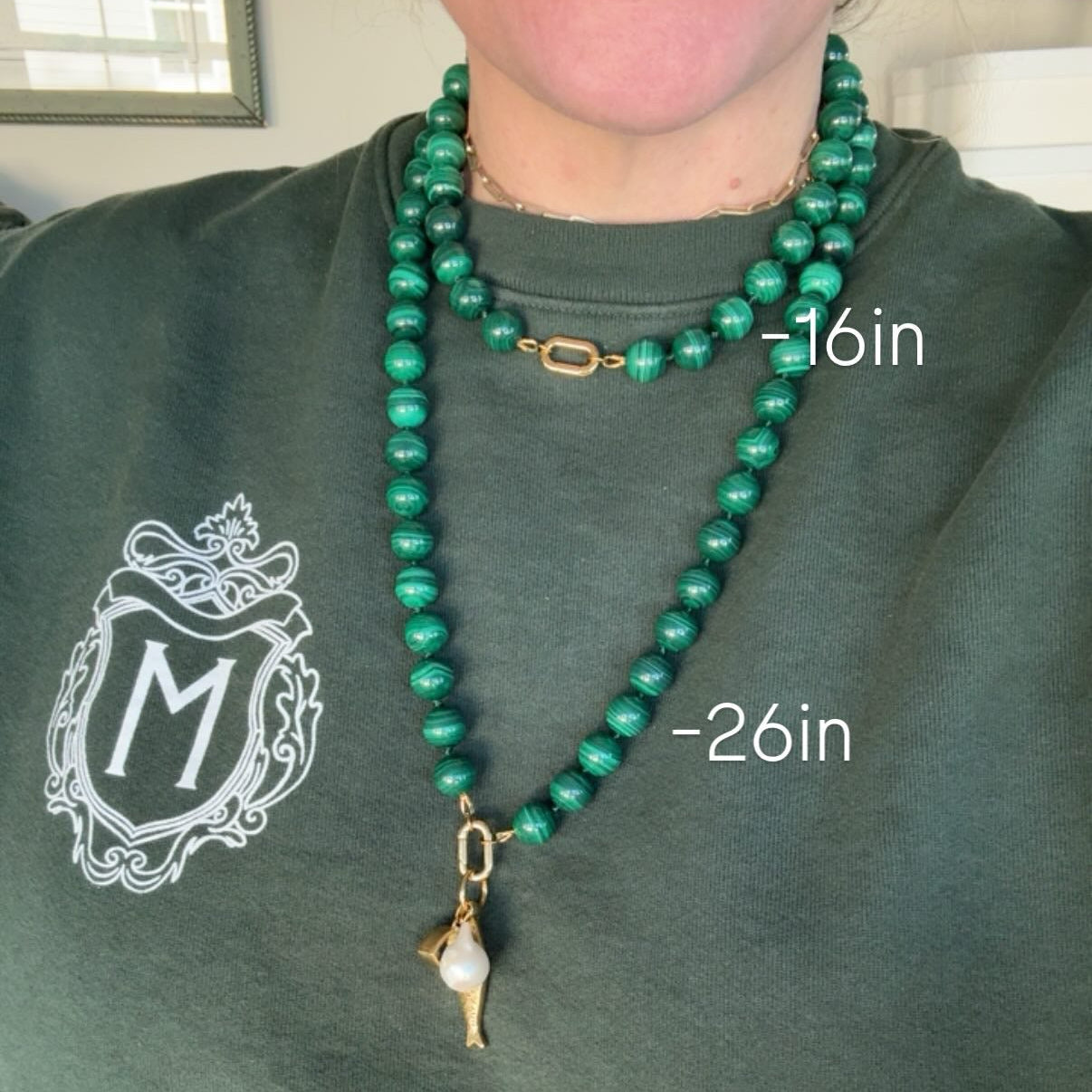 Doris Necklace with Knotted Silk and Stone Beads