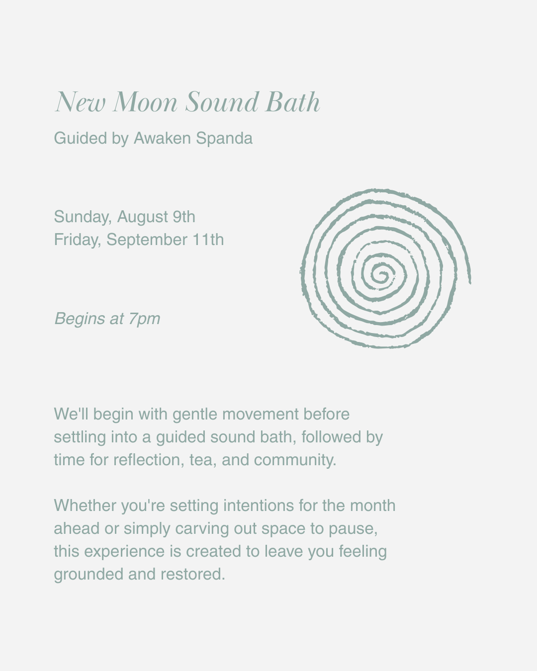 New Moon Sound Bath Ceremony with Arlyn of Awaken Spanda