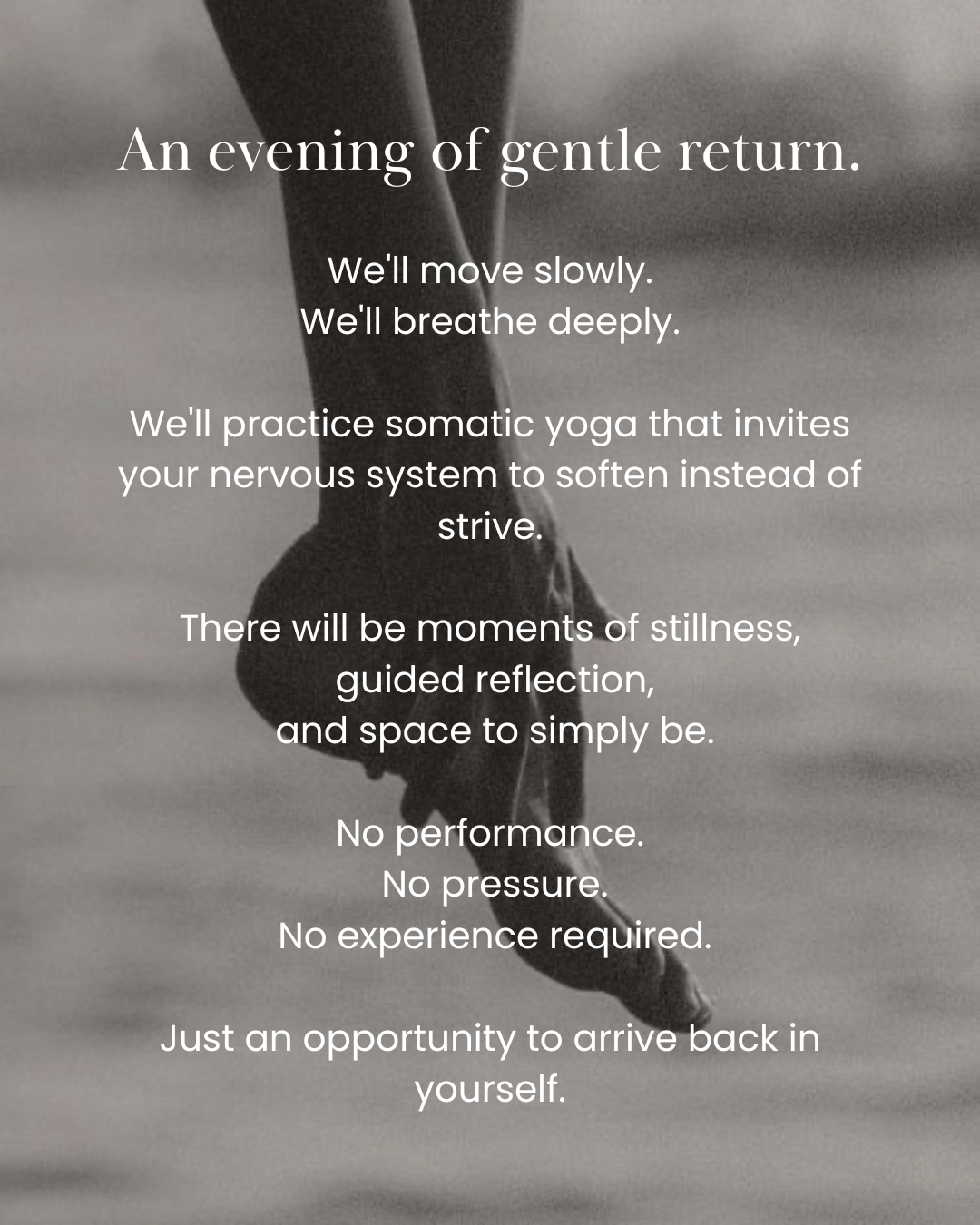 Before Summer Slips Away | Somatic Workshop