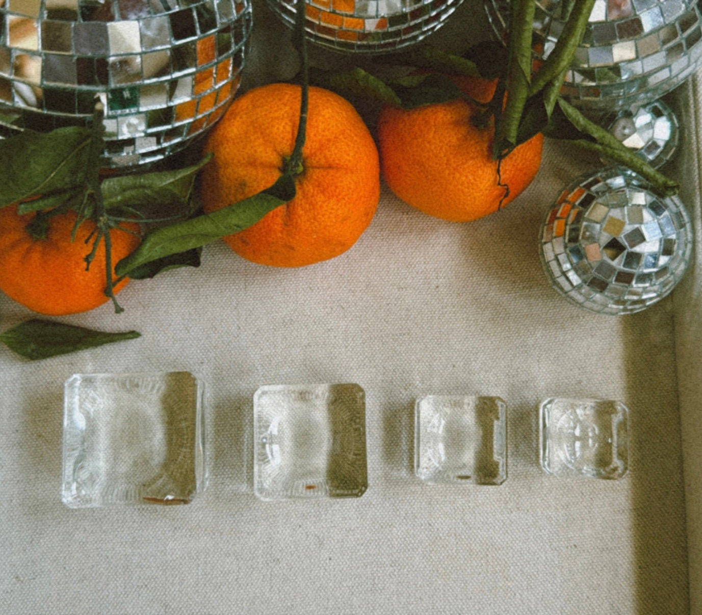 Square Glass Sphere Stand Wild Alabaster