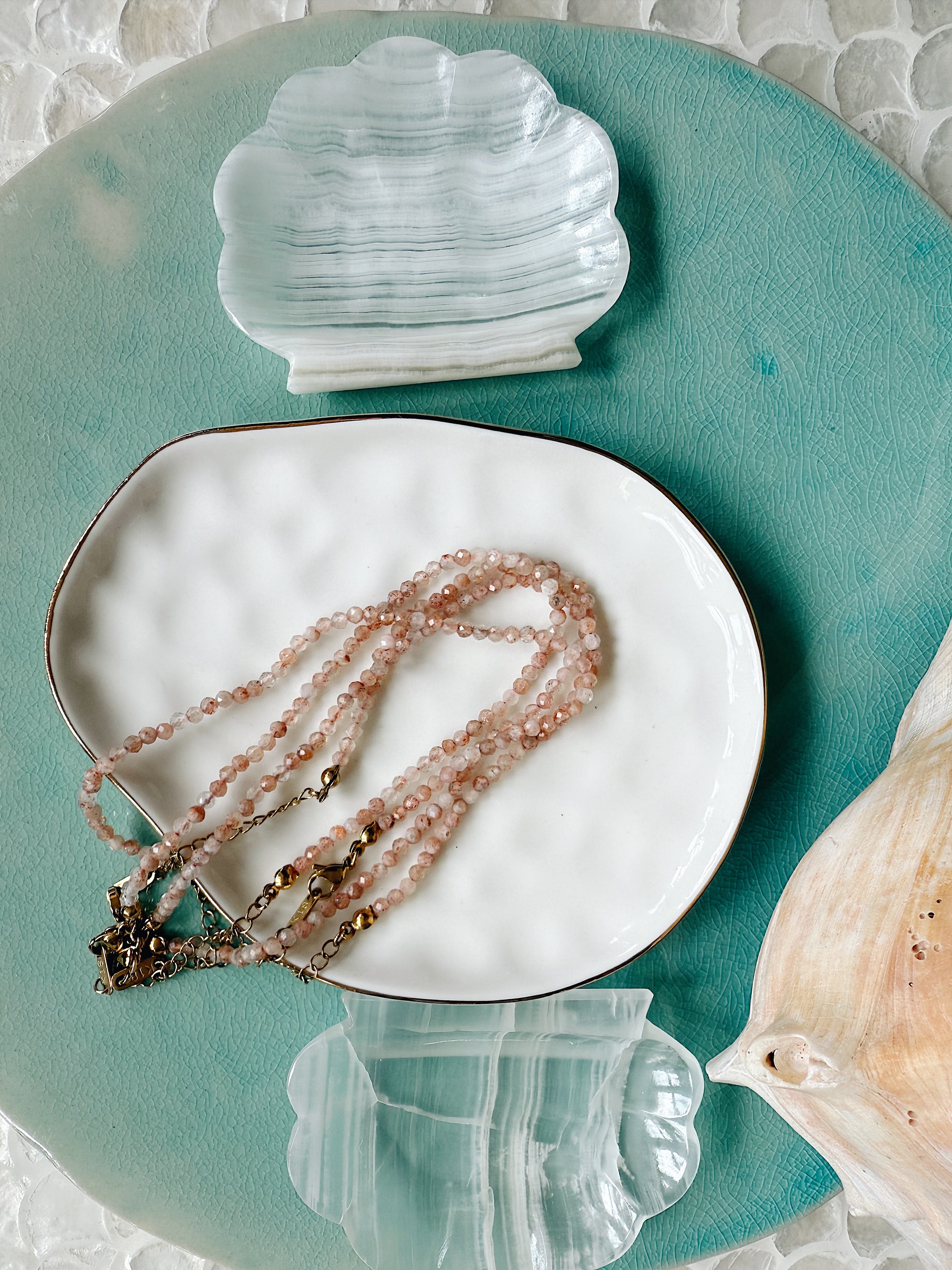 The Chapman Anklet – Faceted Crystal Anklet