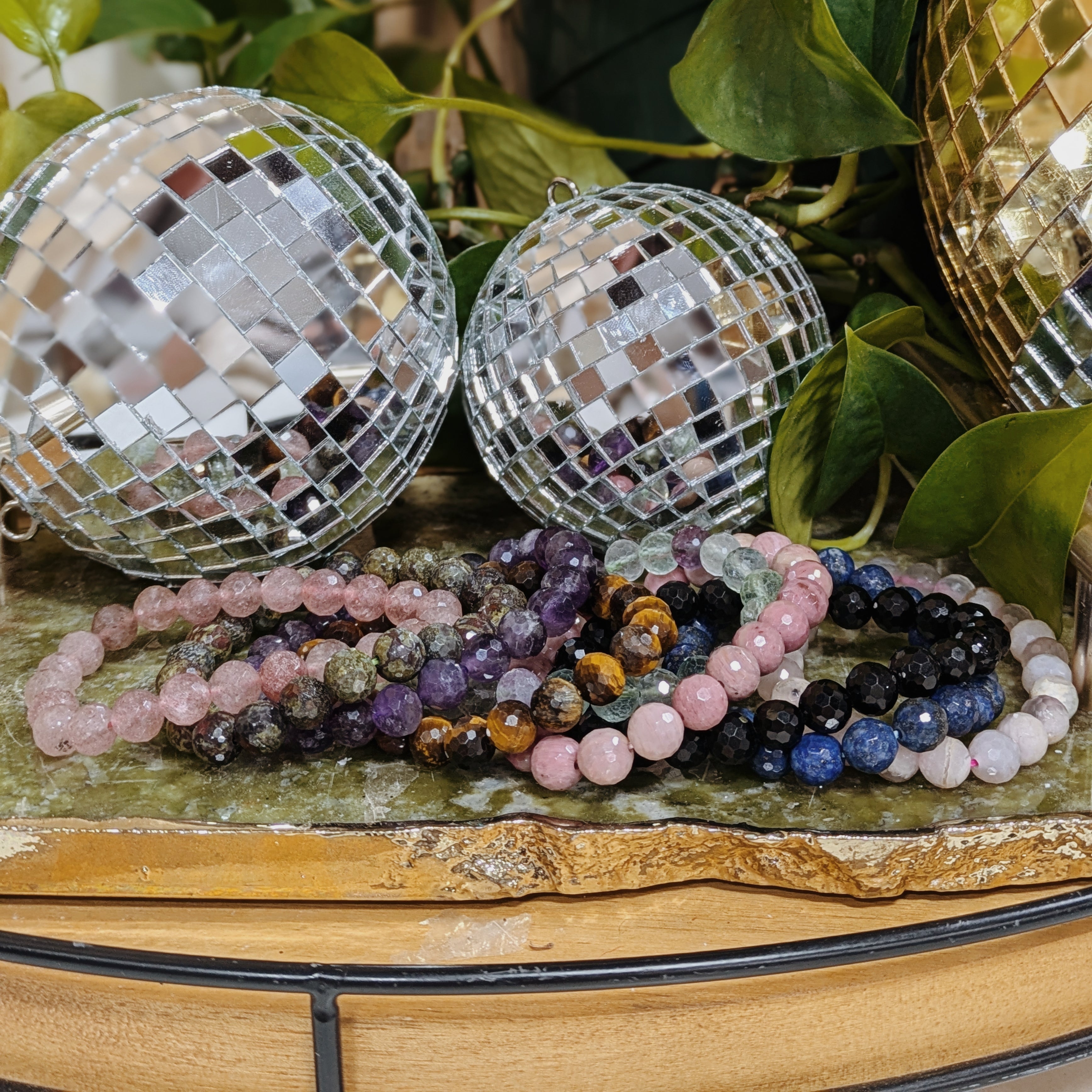 Faceted Bracelets Wild Alabaster