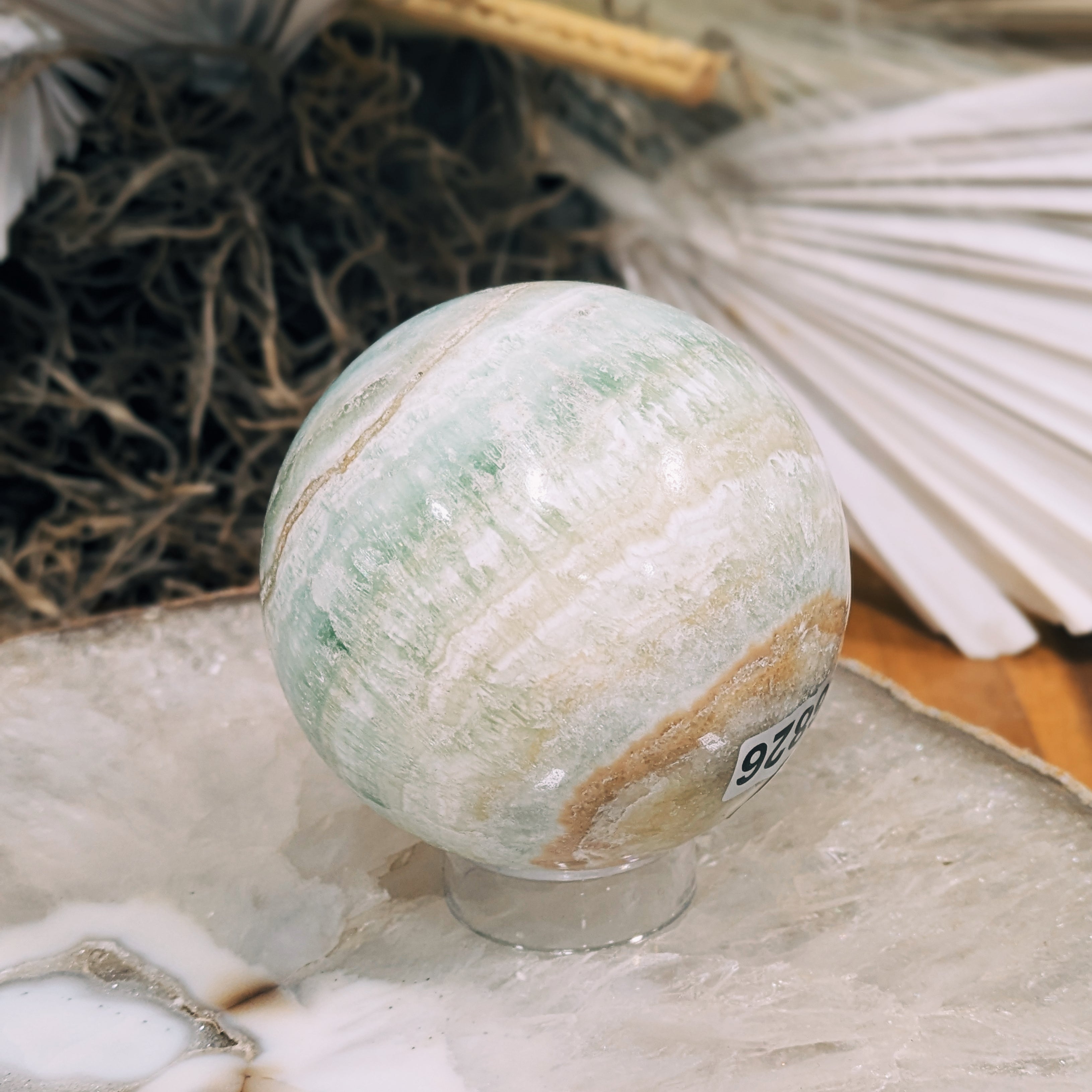 Caribbean Calcite Sphere Wild Alabaster