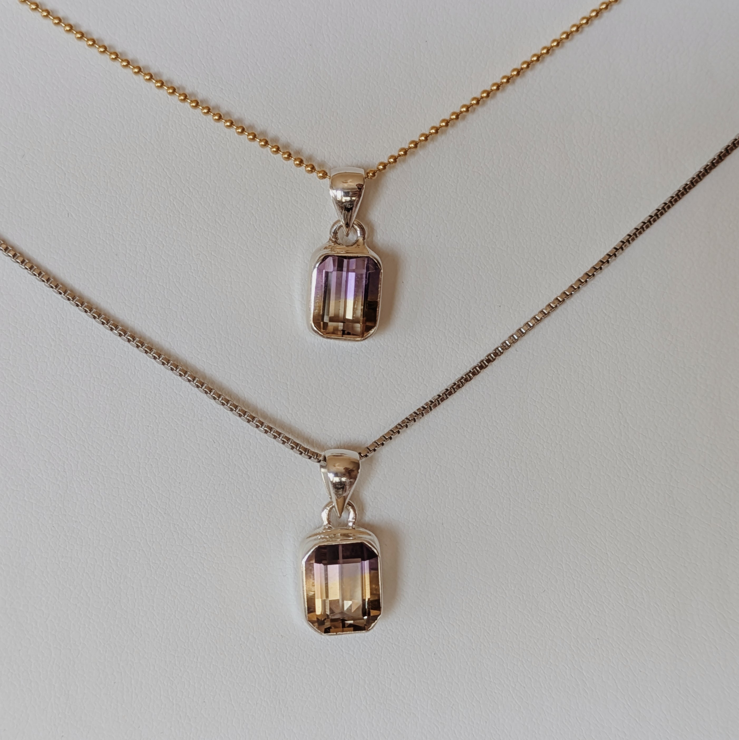 Faceted Ametrine Pendants | Silver Wild Alabaster
