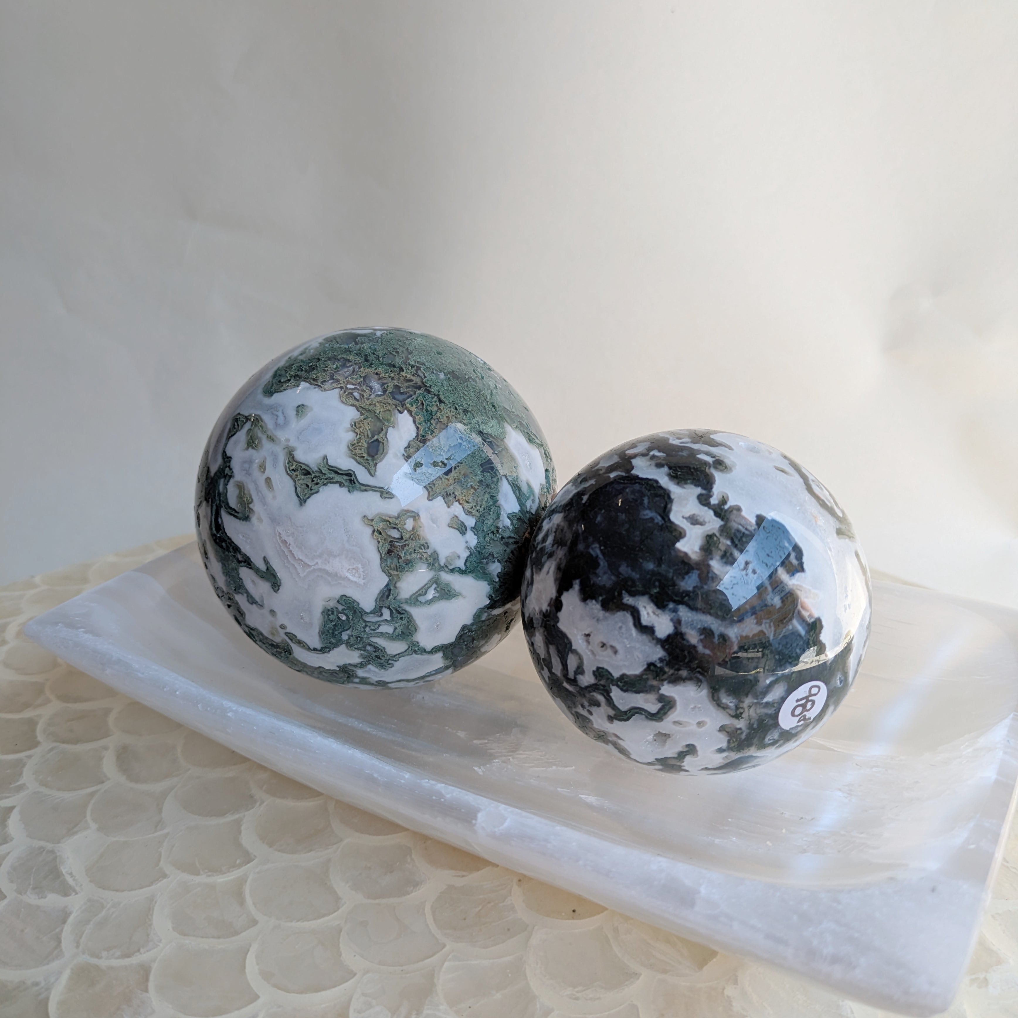 Moss Agate Spheres
