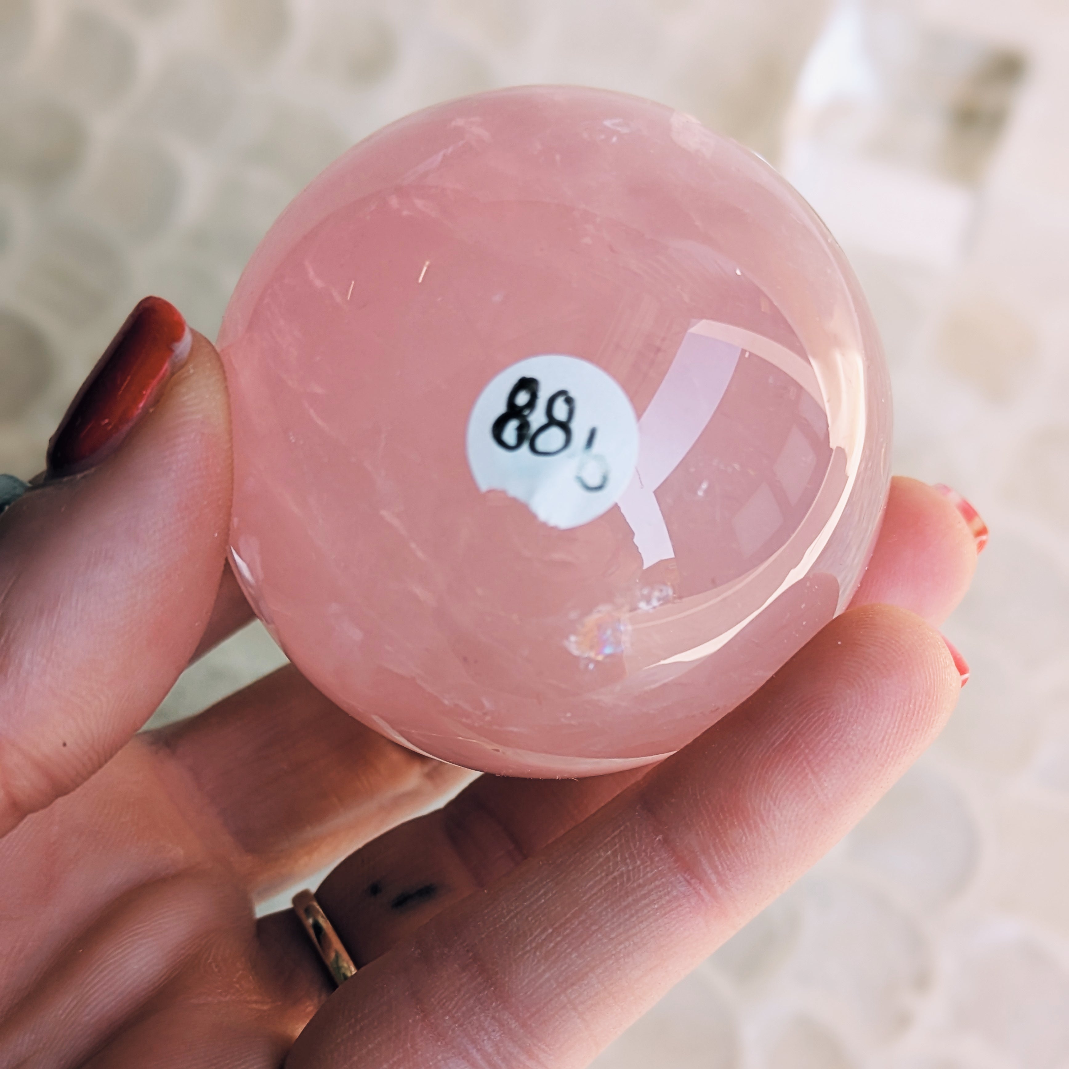 Star Rose Quartz Spheres