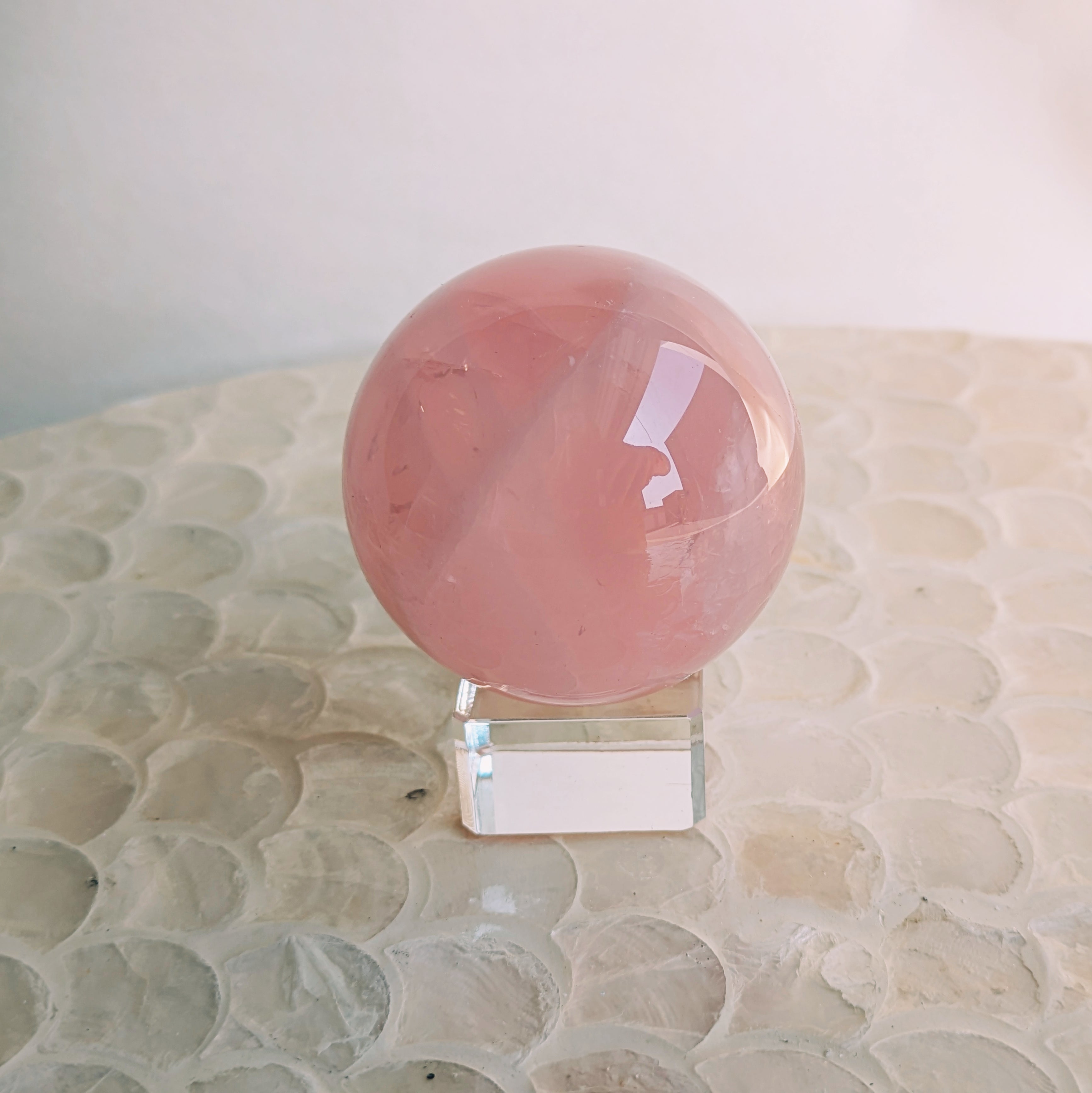 Star Rose Quartz Spheres