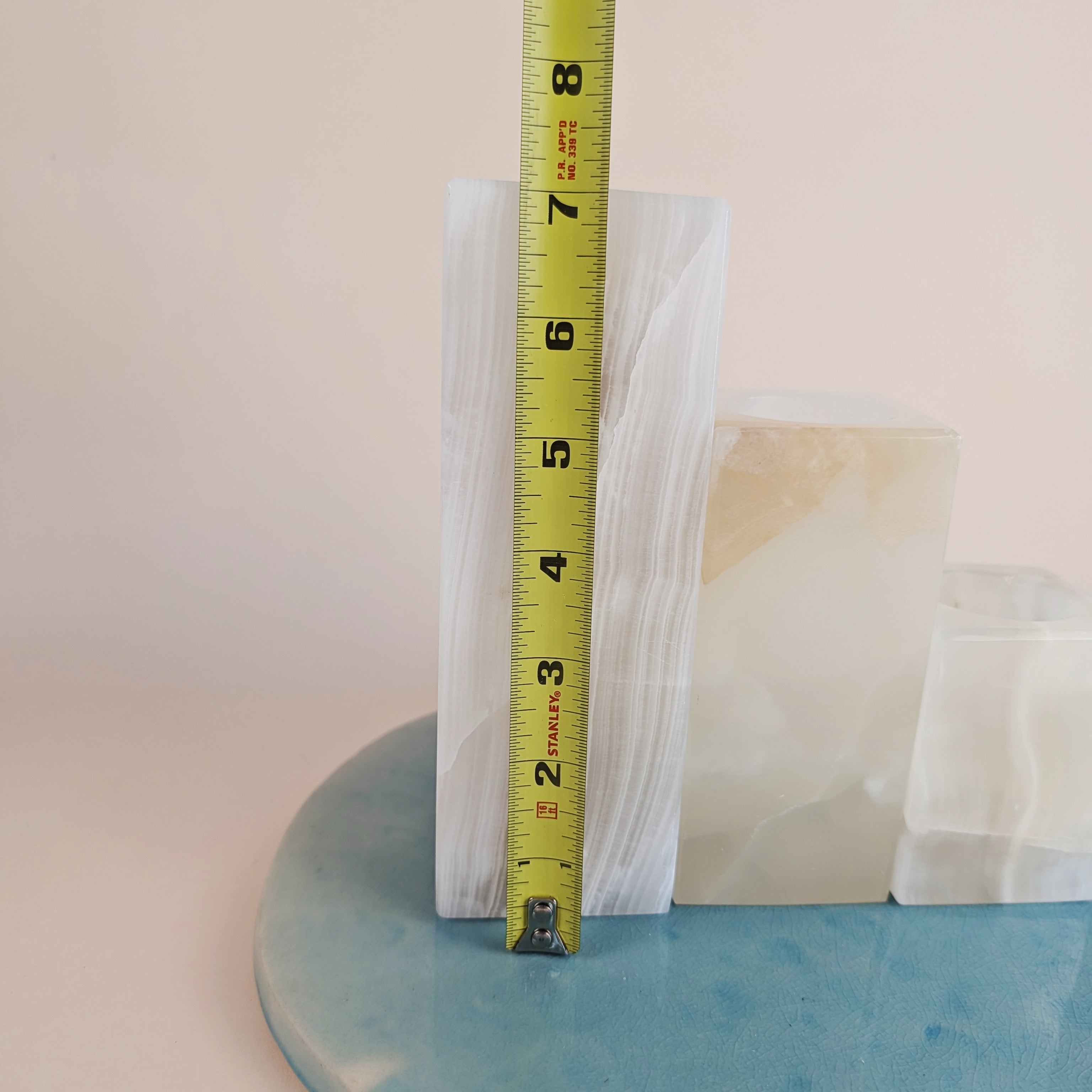 White Banded Onyx Votives