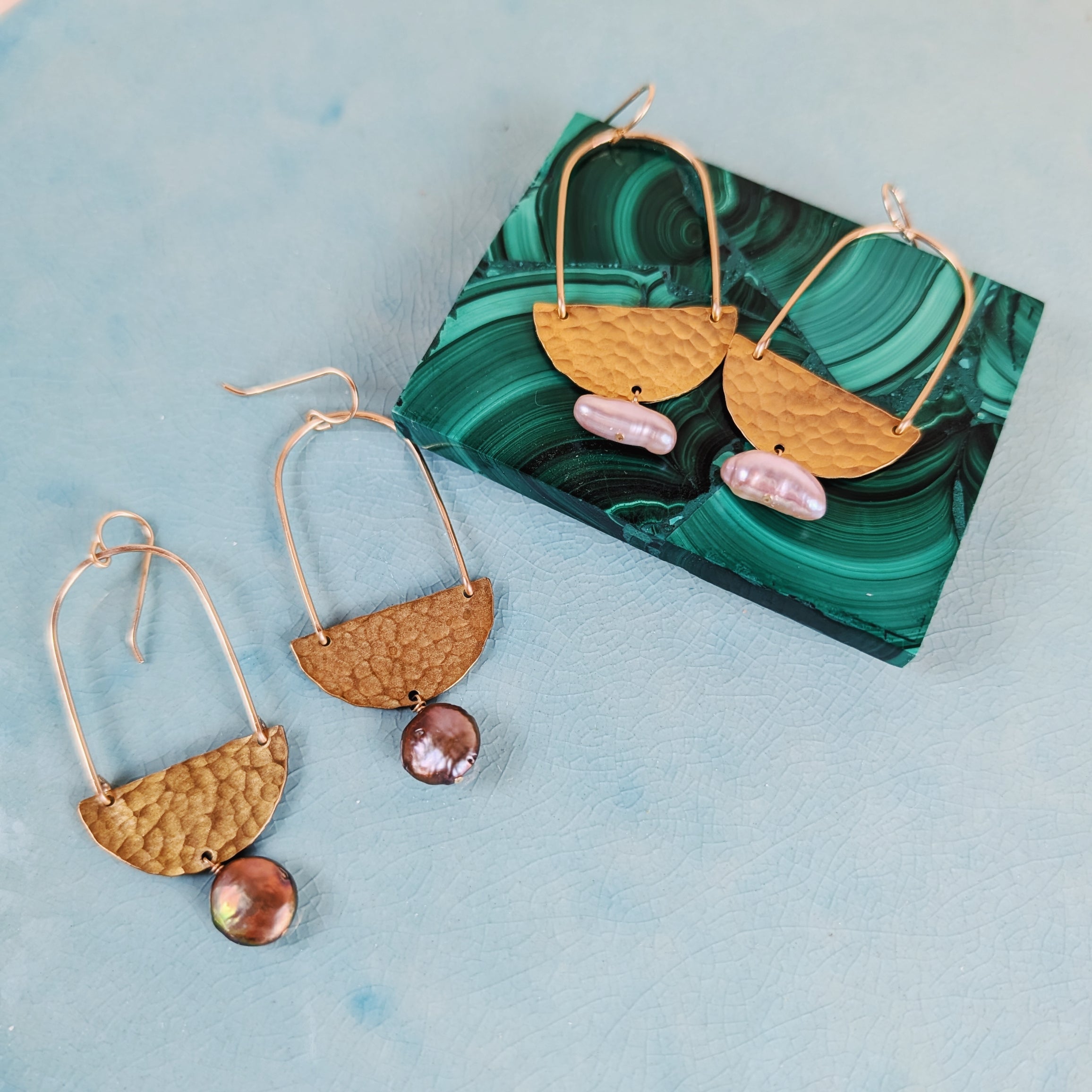 Sea Relic Pearl Earrings | Desert Moon