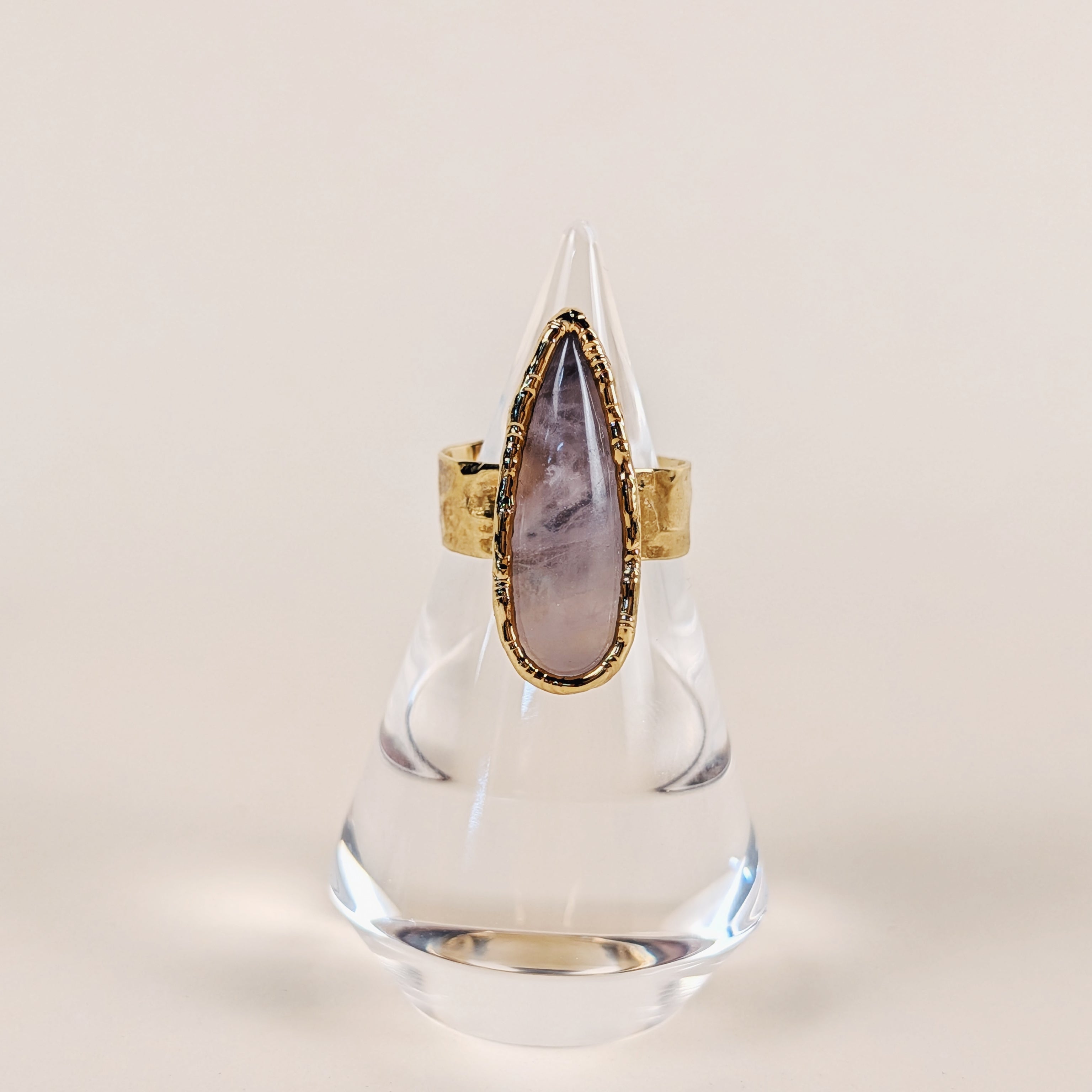The Seraphina Ring | Rose Quartz + Moonstone + Kunzite