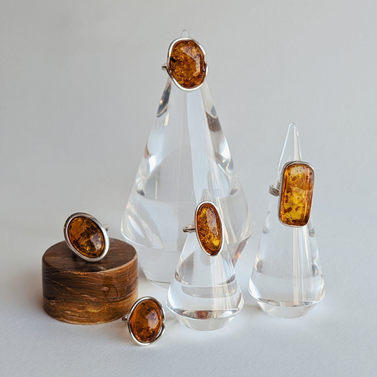 The Amber Ring | Sterling Silver