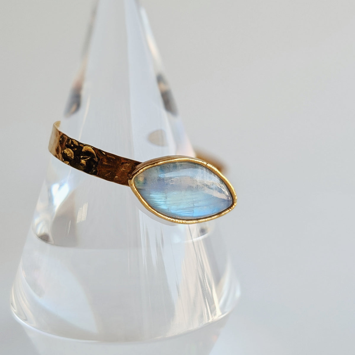 The Lucia Cuff | Moonstone, Lapis Lazuli, Malachite + Sapphire