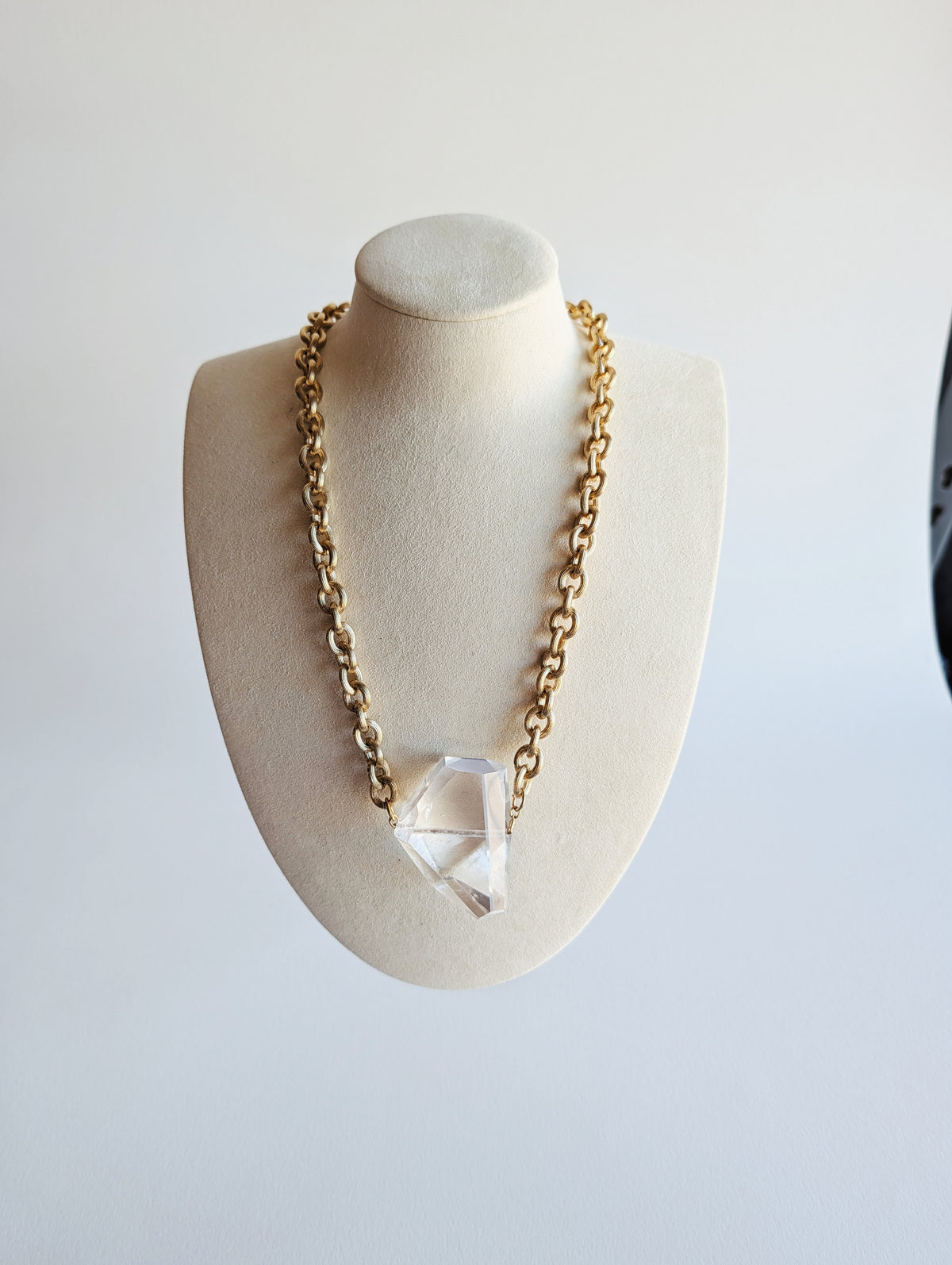 The Lennox Necklace | Rose Quartz + Clear Quartz