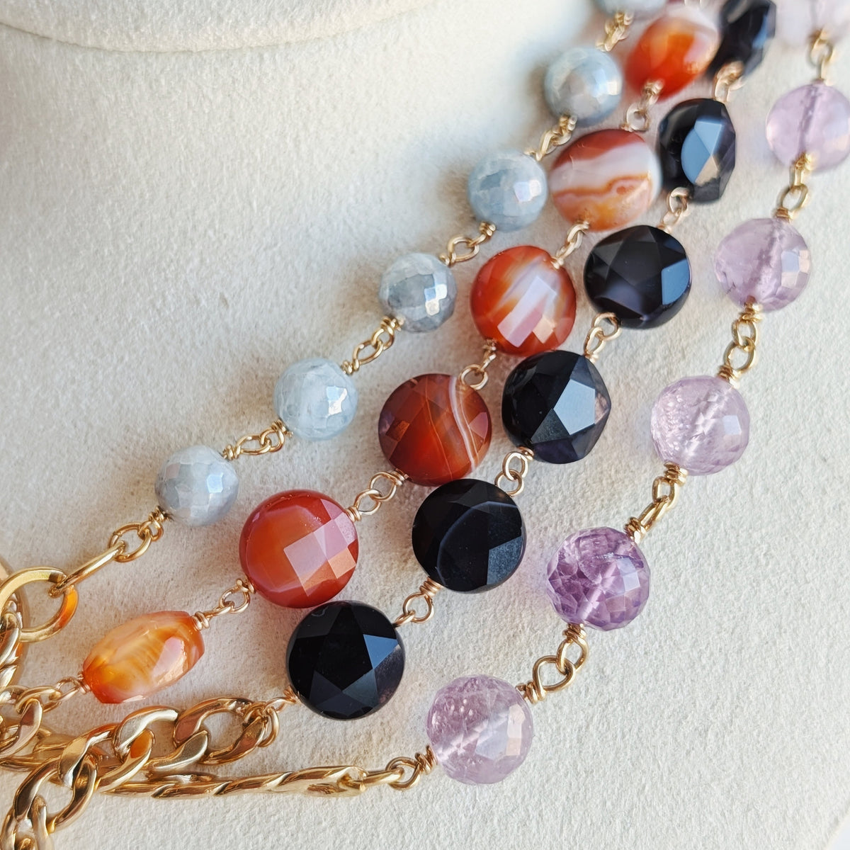 The Cash Necklace | Gemstone Charm Necklace