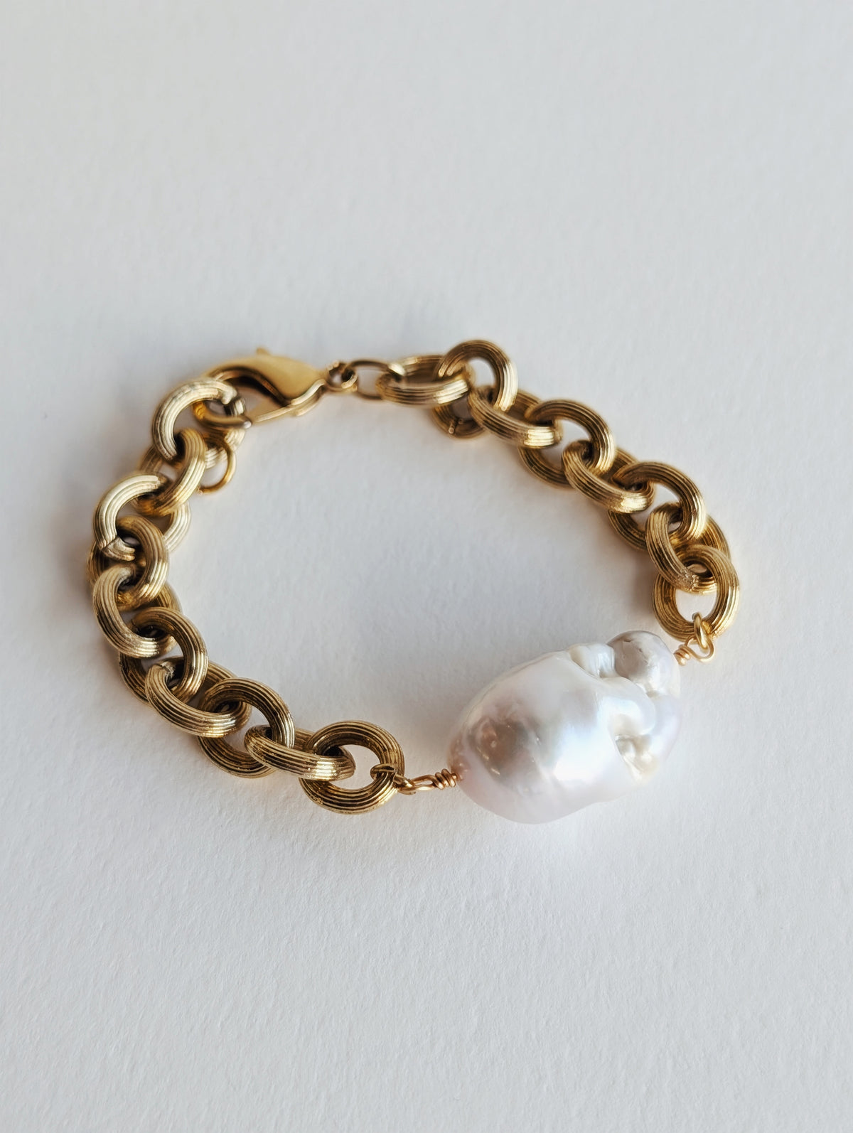 The Relic Bracelet | Clear Quartz + Pearl