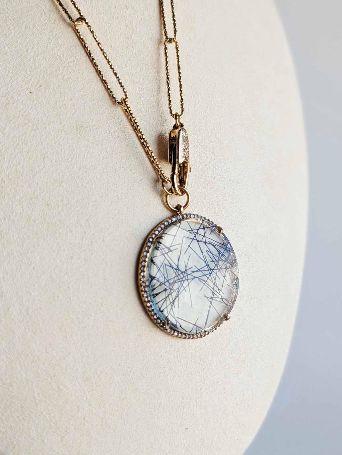 The Tennet Necklace | Tourmalinated Quartz