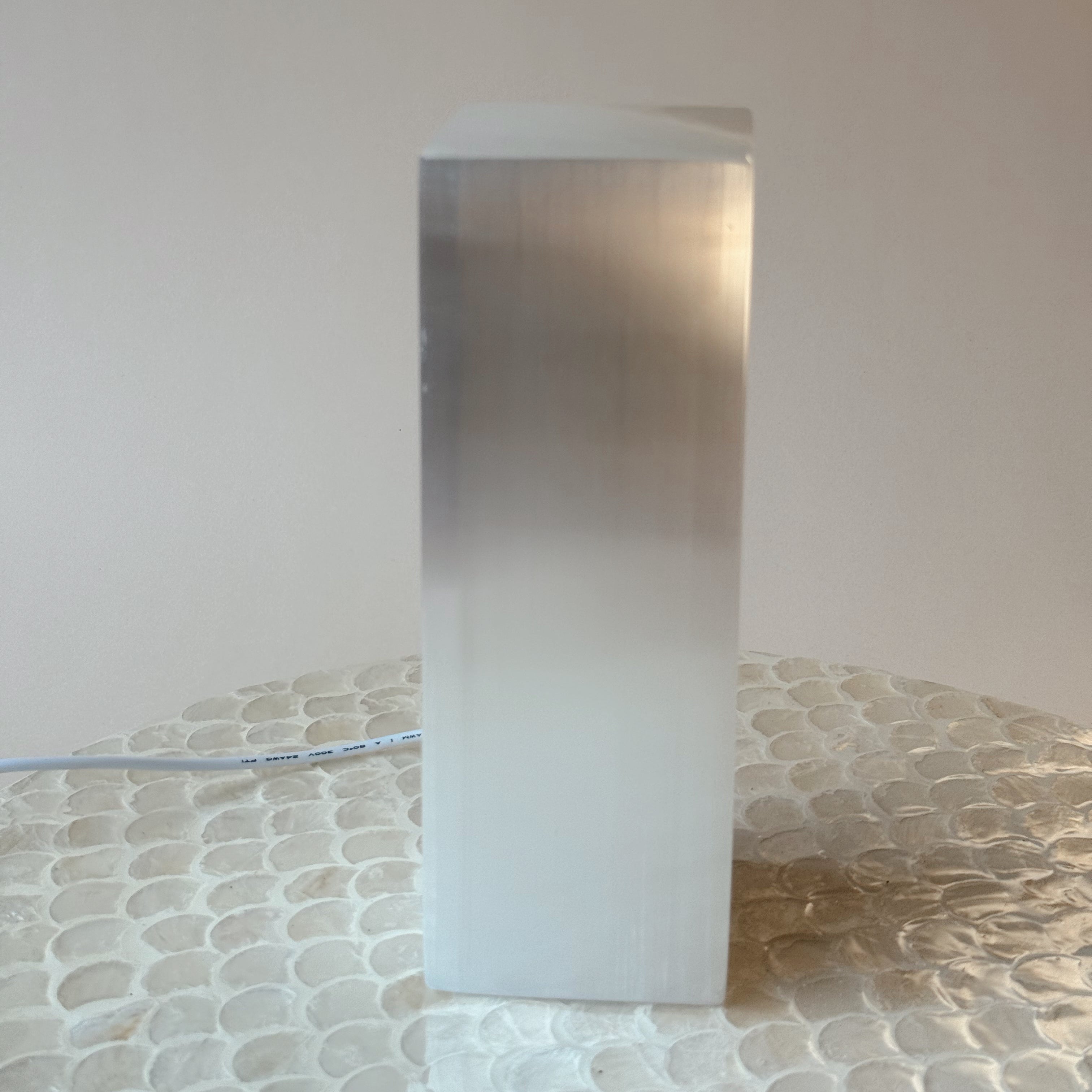 Polished Selenite USB Lamp