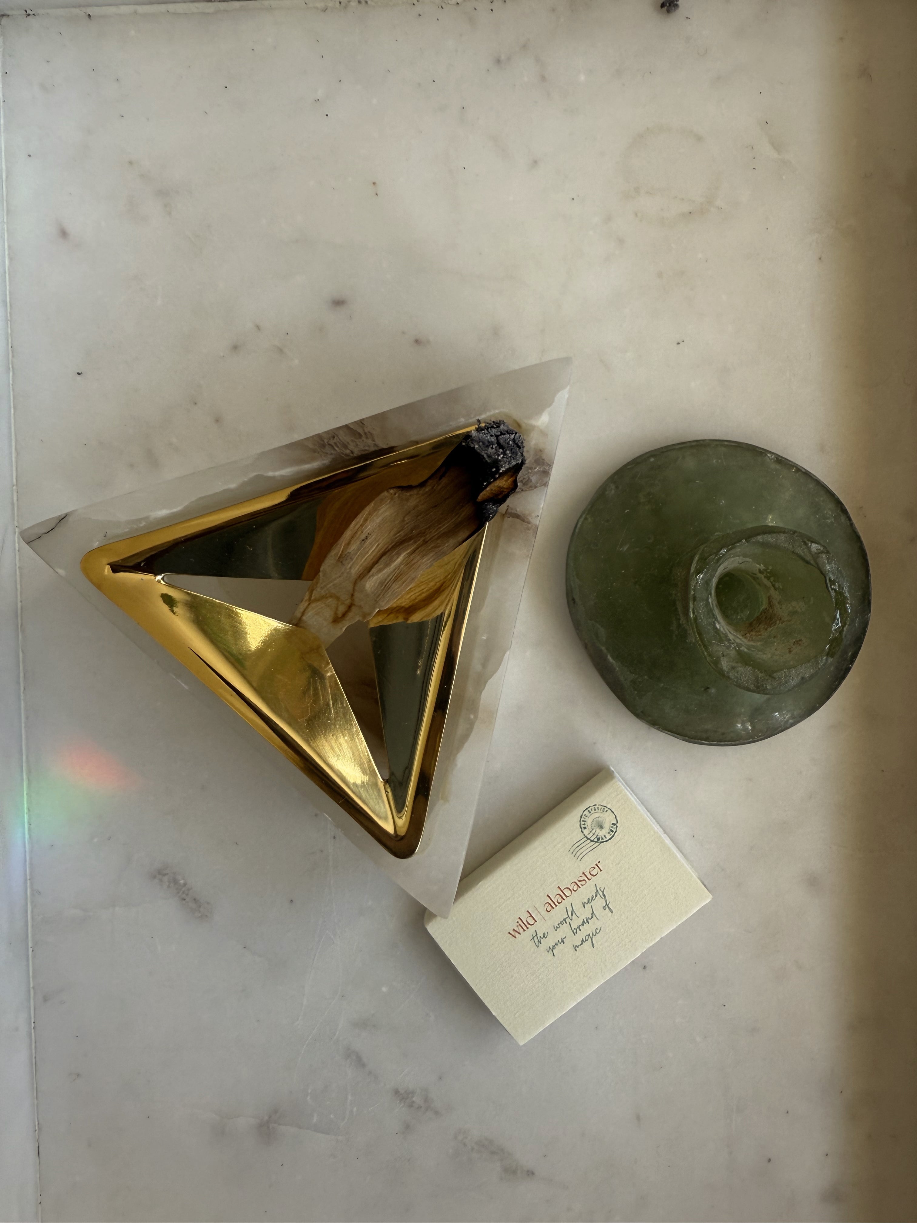 Alabaster Starfall Palo Santo Holders