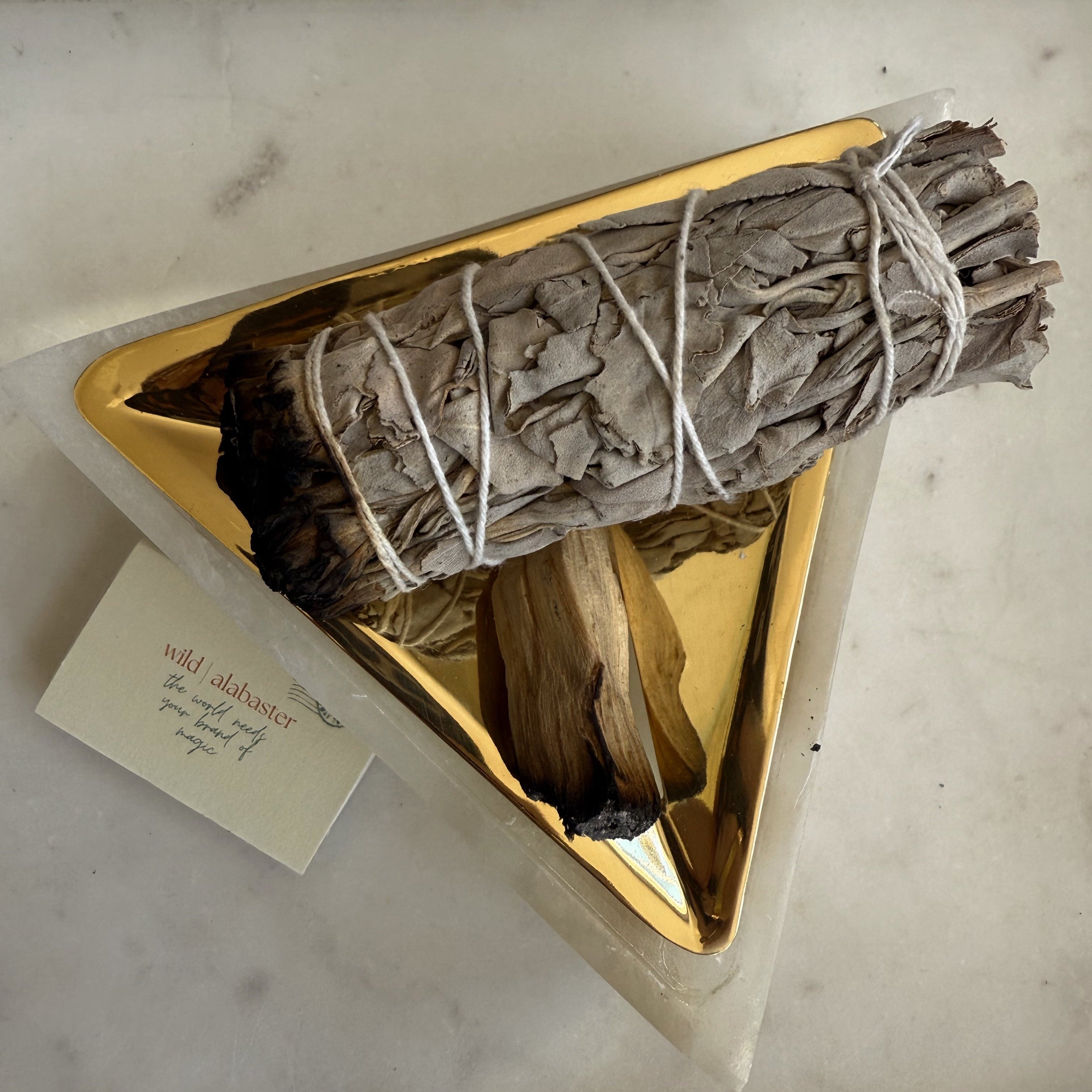 Alabaster Starfall Palo Santo Holders