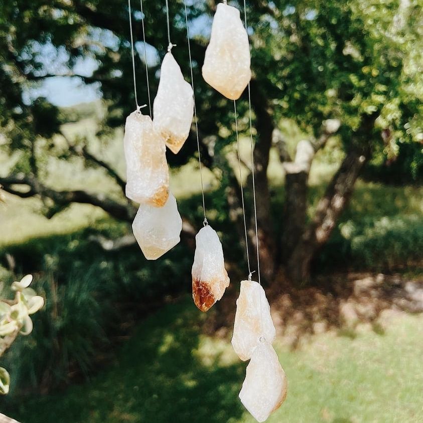 Intuitively Chosen Crystal Wind Chime Wild Alabaster