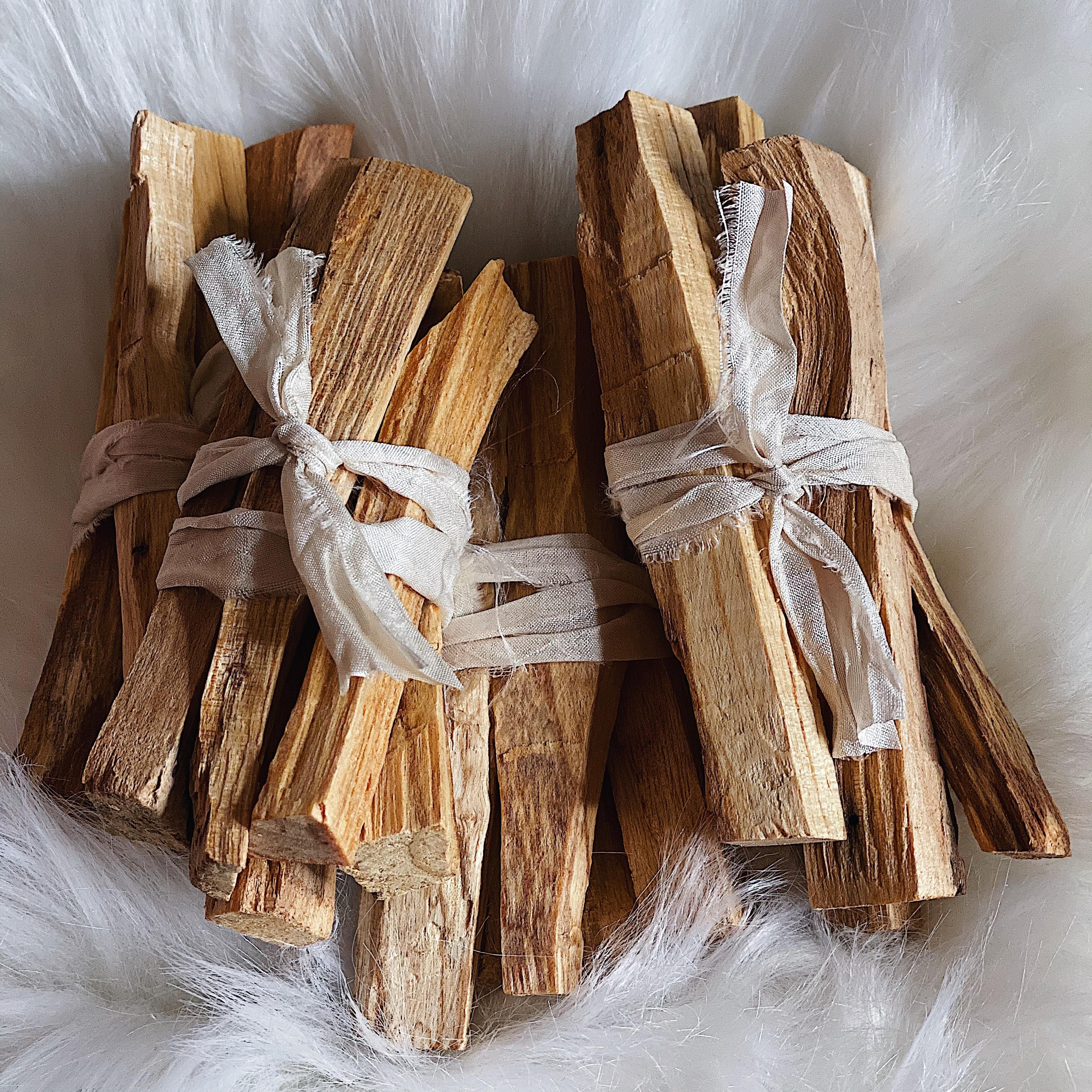 fair trade indigenous palo santo bundle 5 sticks sustainable cleansing