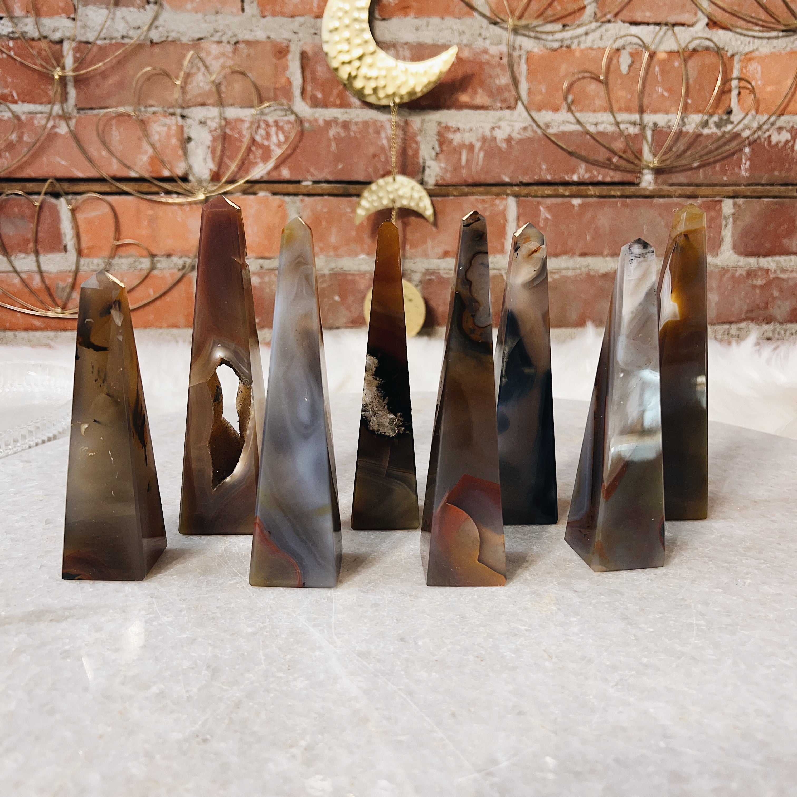 Intuitively Chosen Modern Agate Tower Wild Alabaster