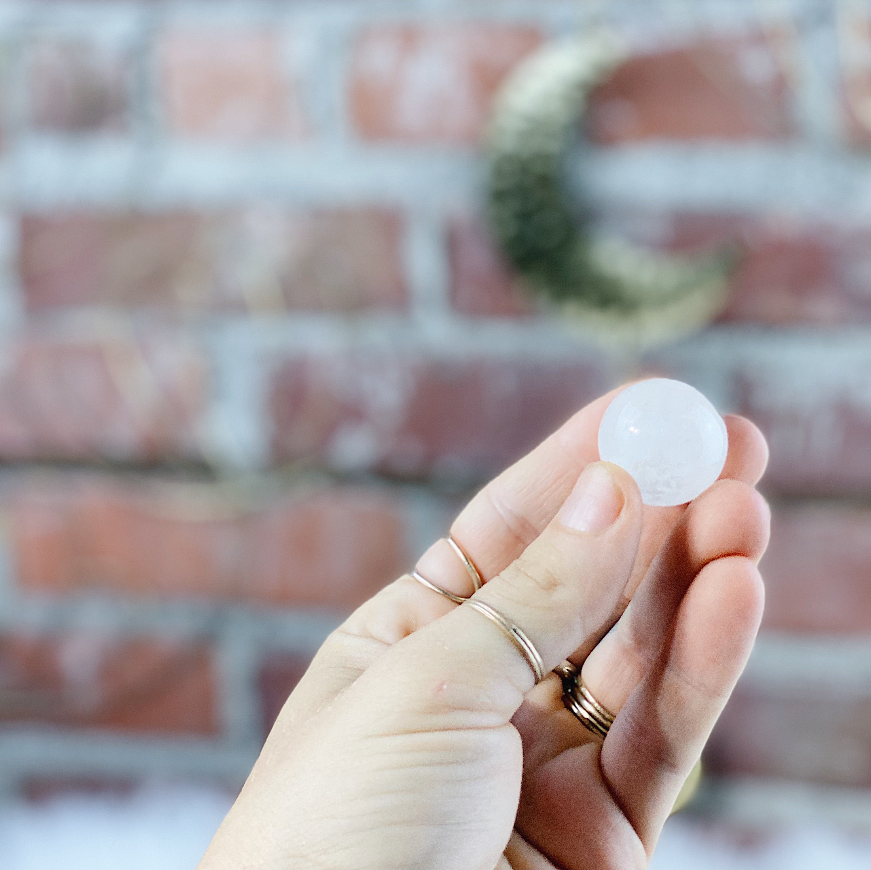 Intuitively Chosen Clear Quartz Sphere Wild Alabaster