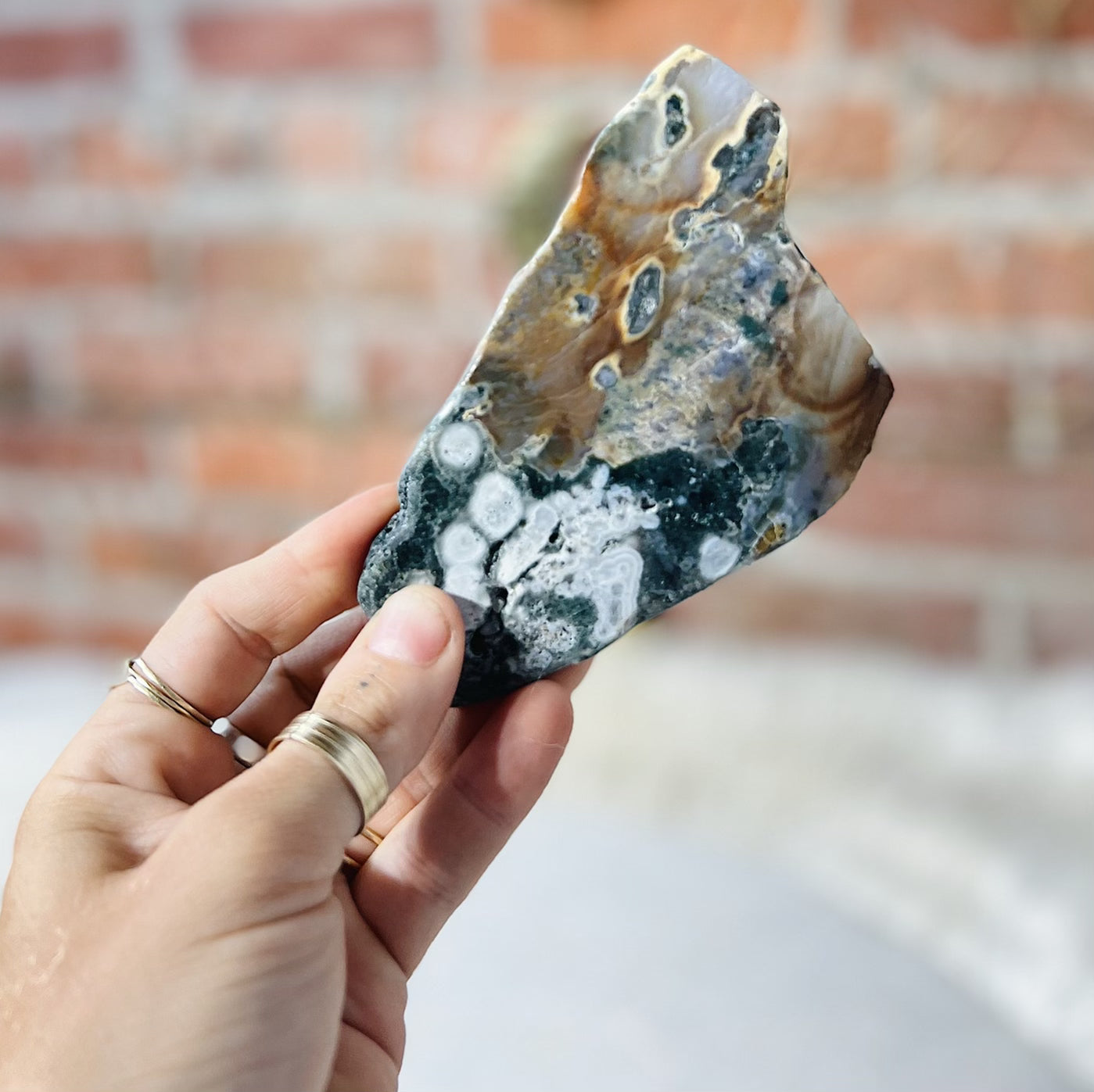 Intuitively Chosen Ocean Jasper Slab Wild Alabaster