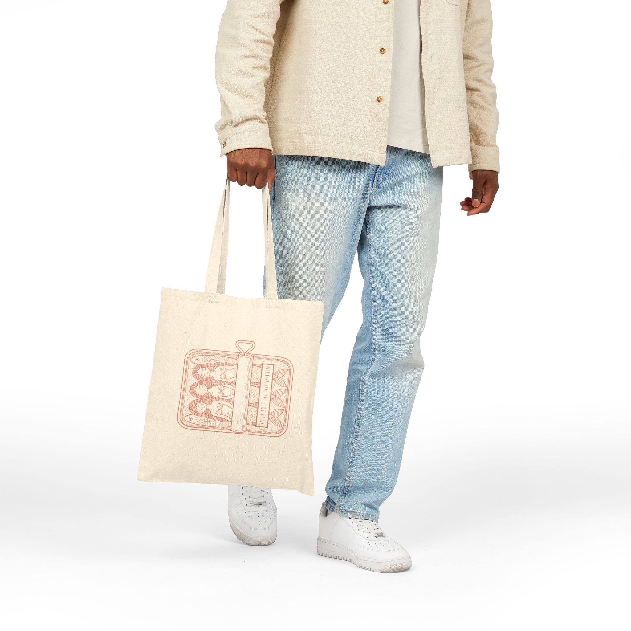 The Mermaid Social Club | Cotton Canvas Tote Bag