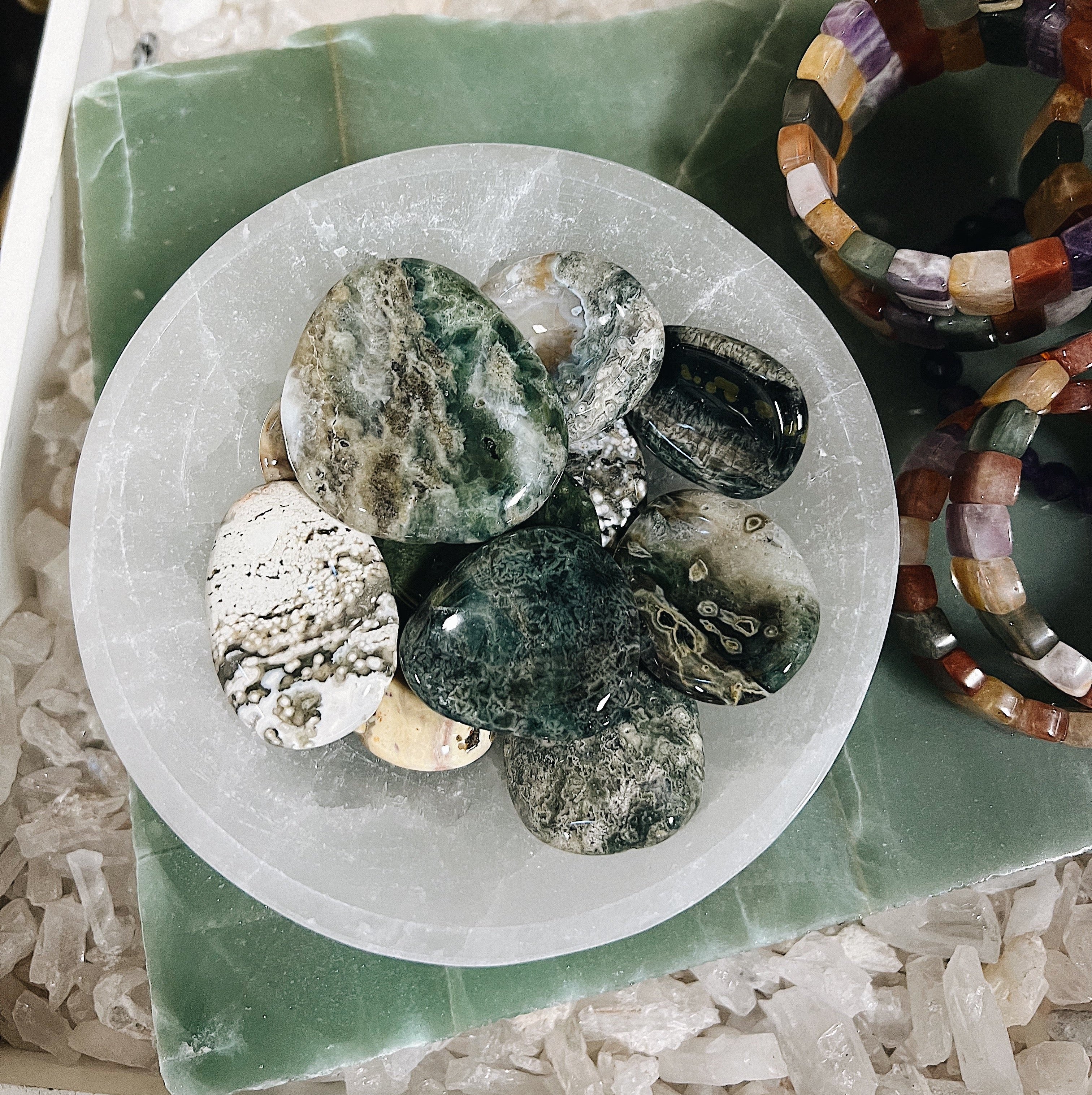 Ocean Jasper Touch Stone Wild Alabaster