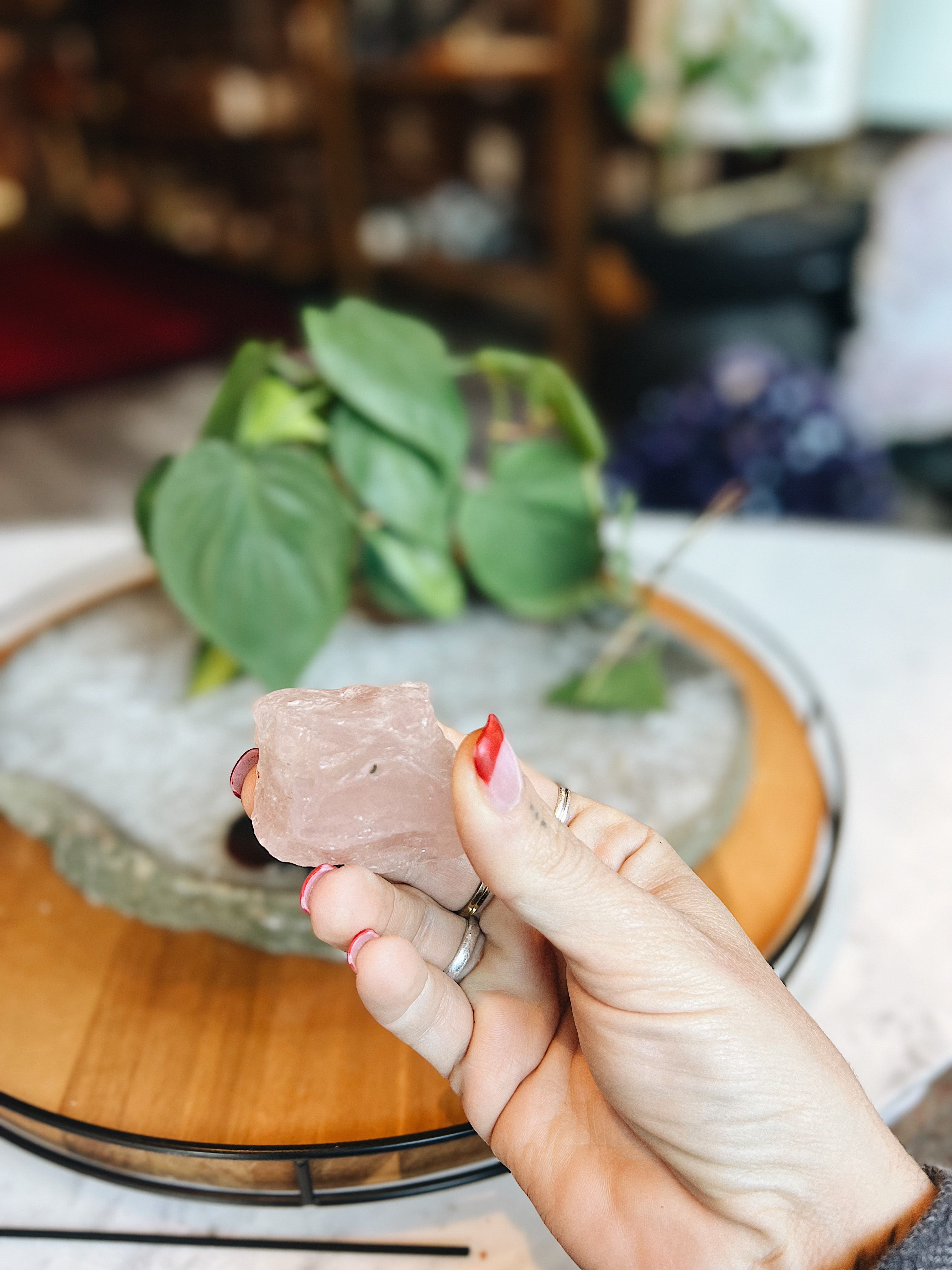 Intuitively Chosen Crystal Incense Holder Wild Alabaster