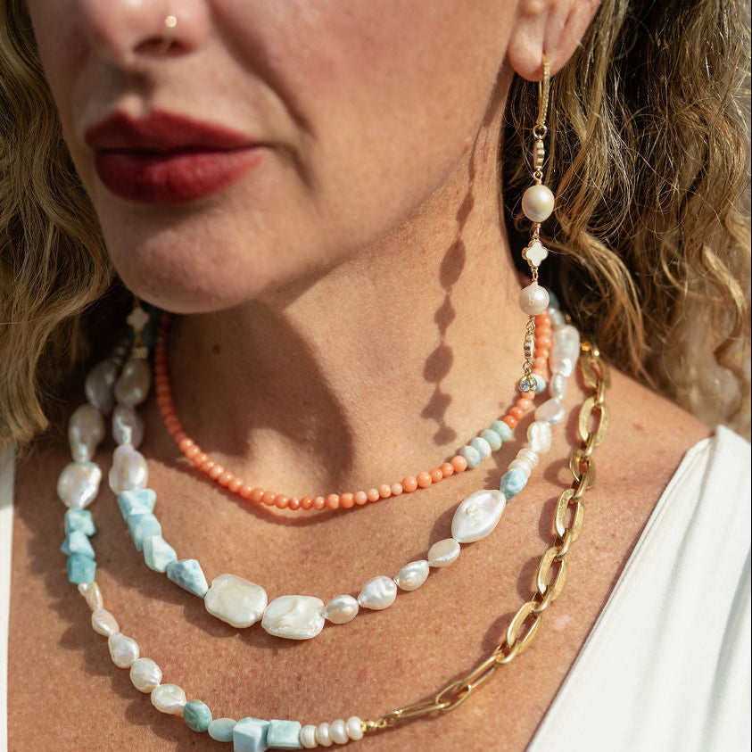 Louisa Earrings | Pearl