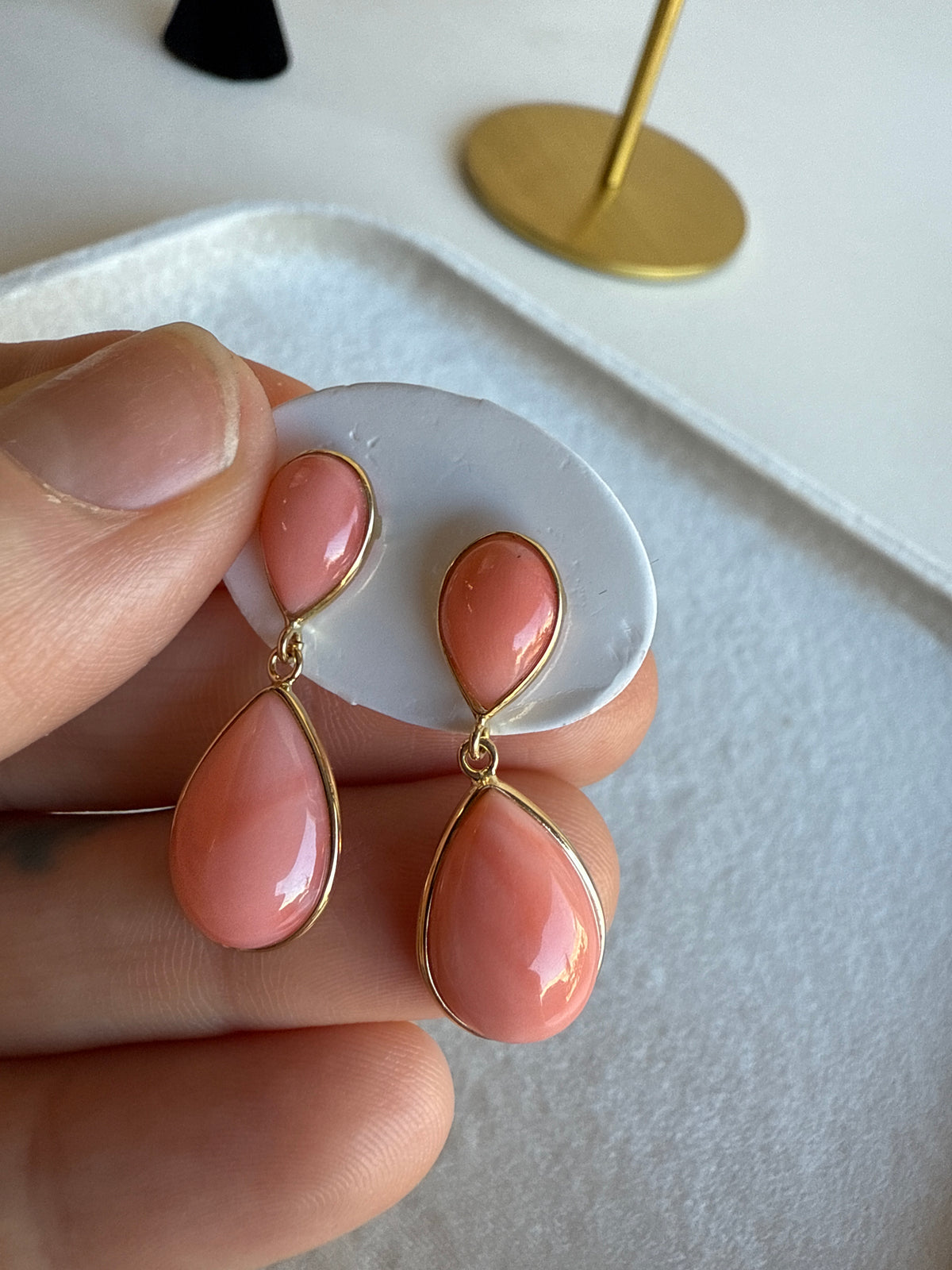 Gold Coral Drops