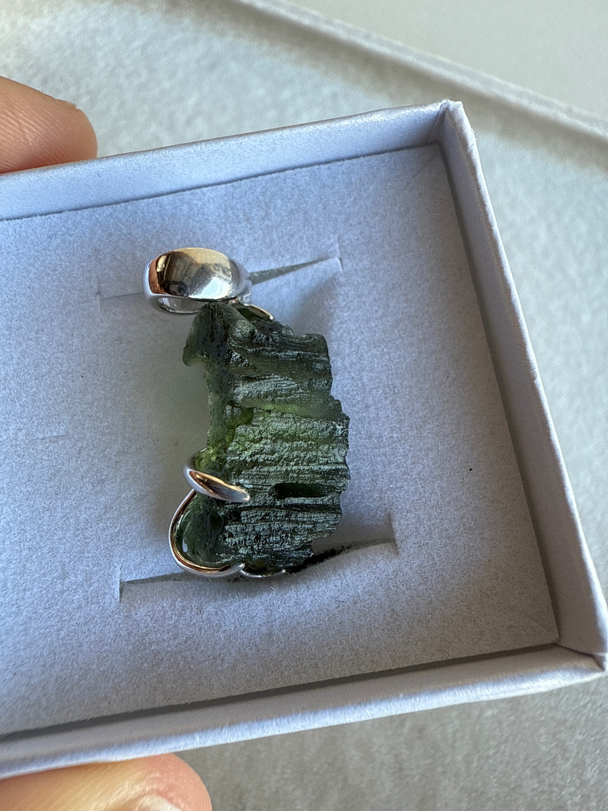 Moldavite 925 pendant a