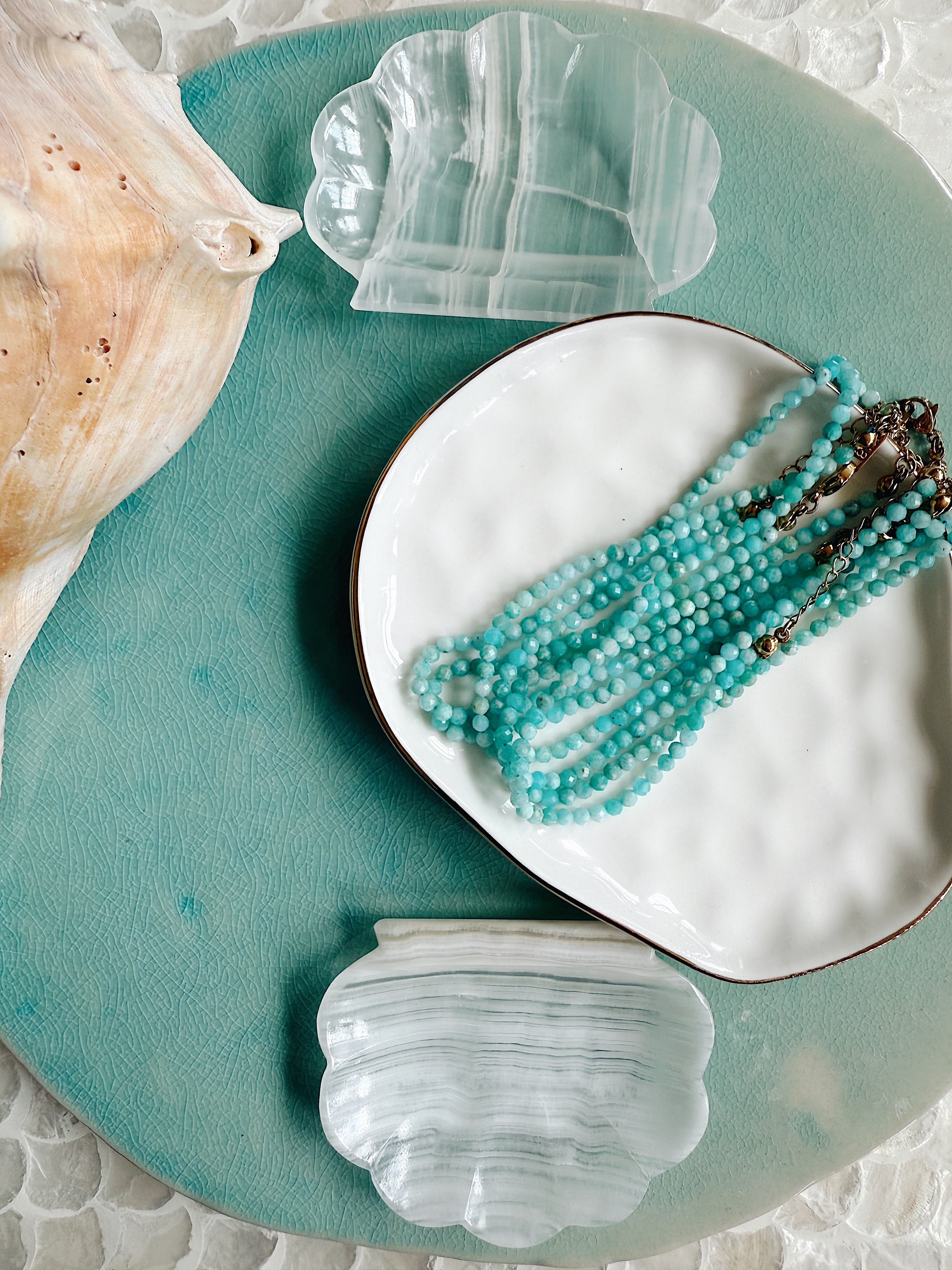 The Chapman Anklet – Faceted Crystal Anklet