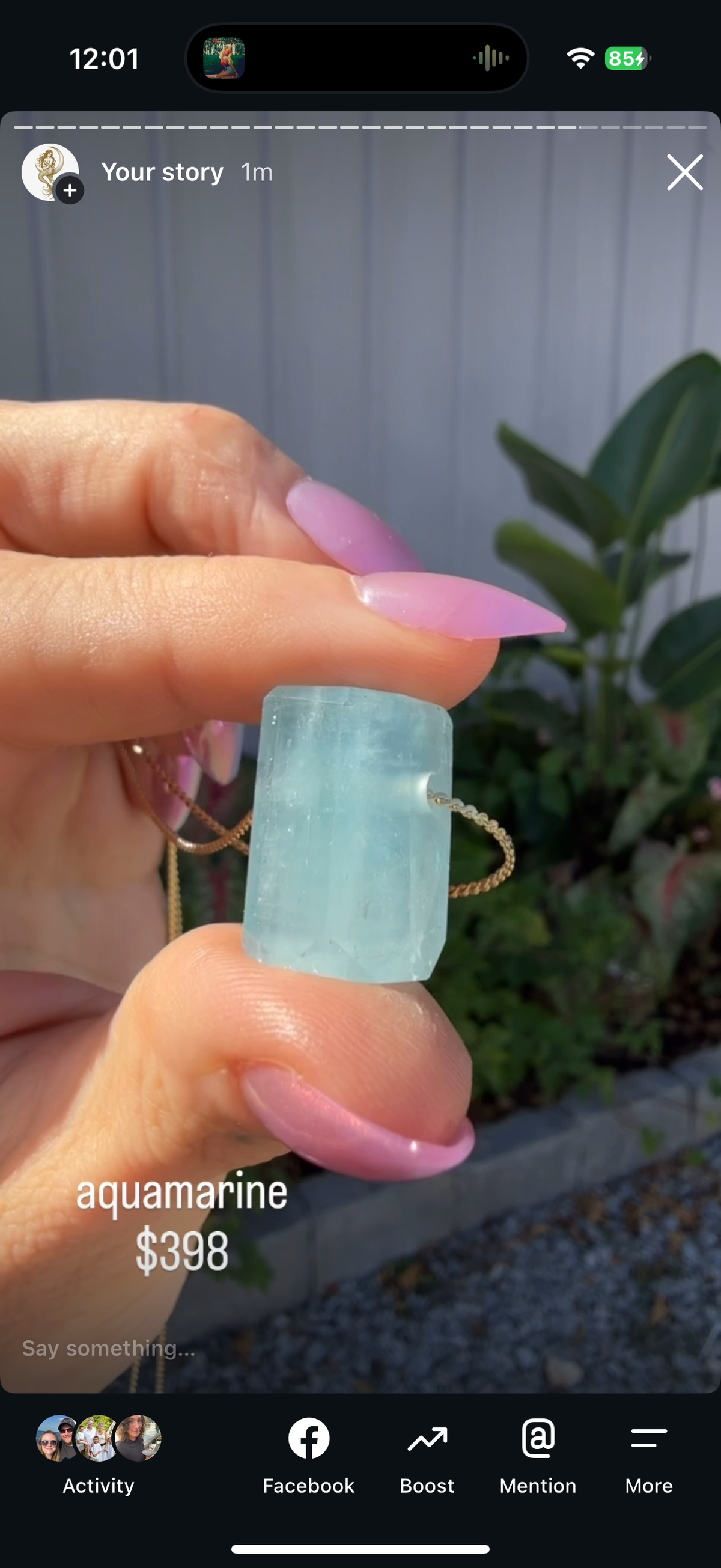Aquamarine 16in