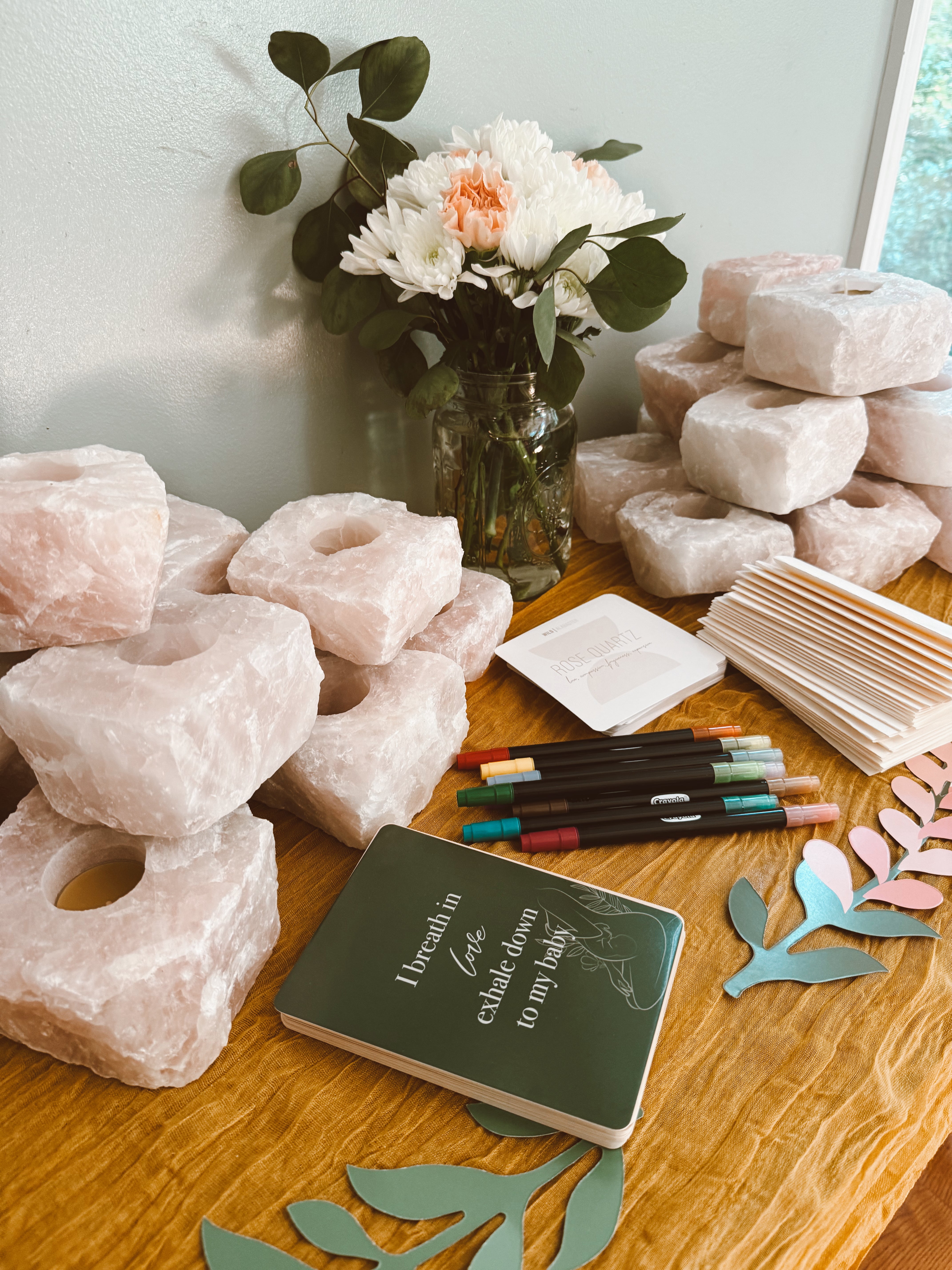 Intuitively Chosen Rose Quartz Votive
