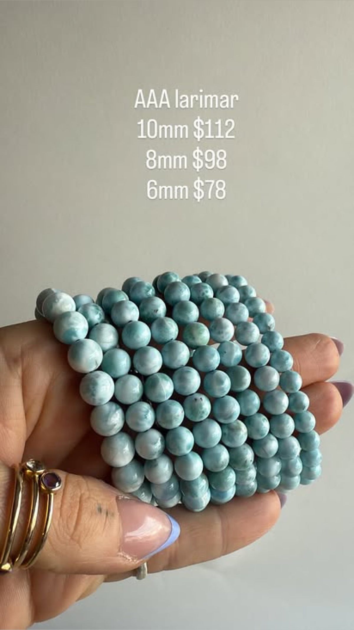 8mm Larimar
