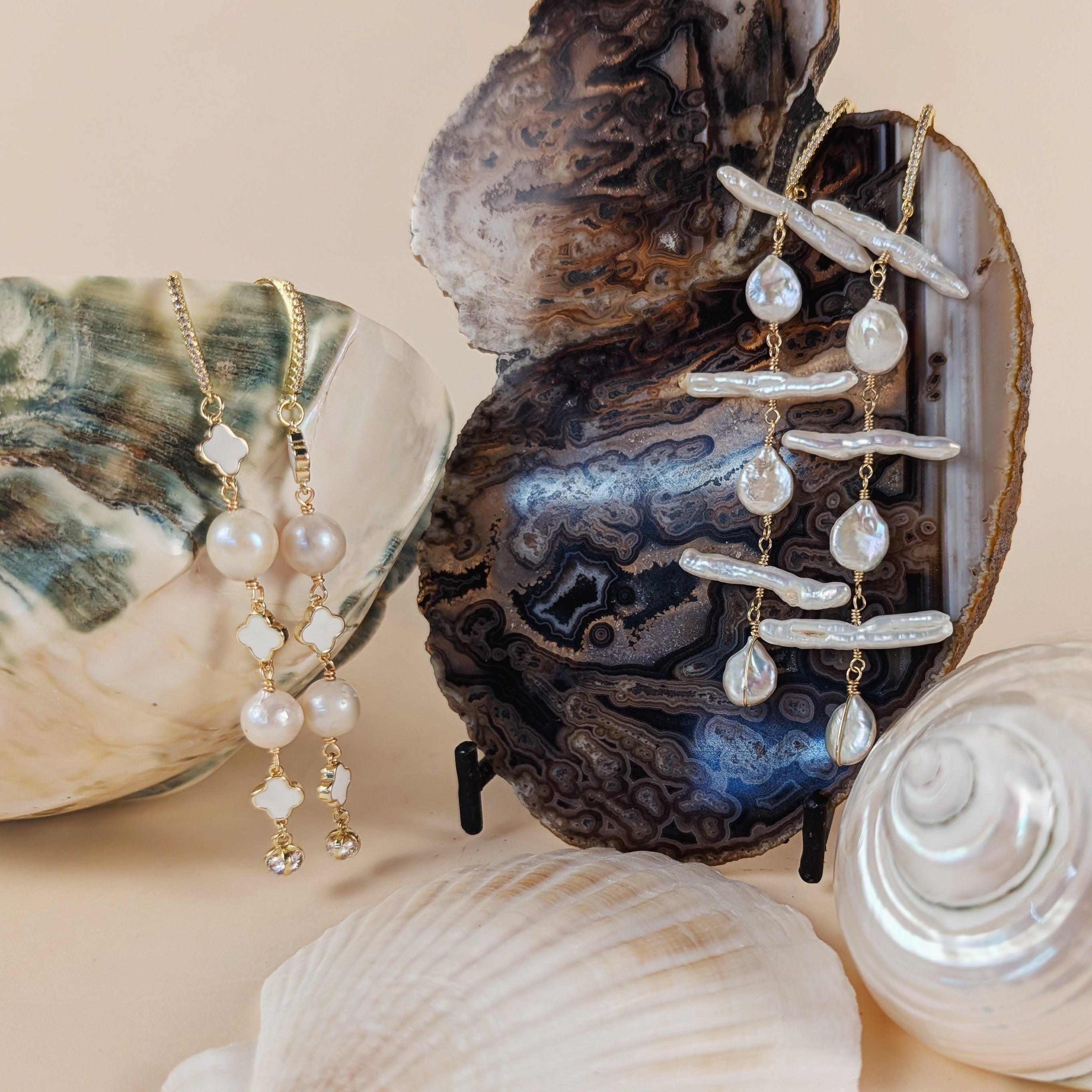 Louisa Earrings | Pearl