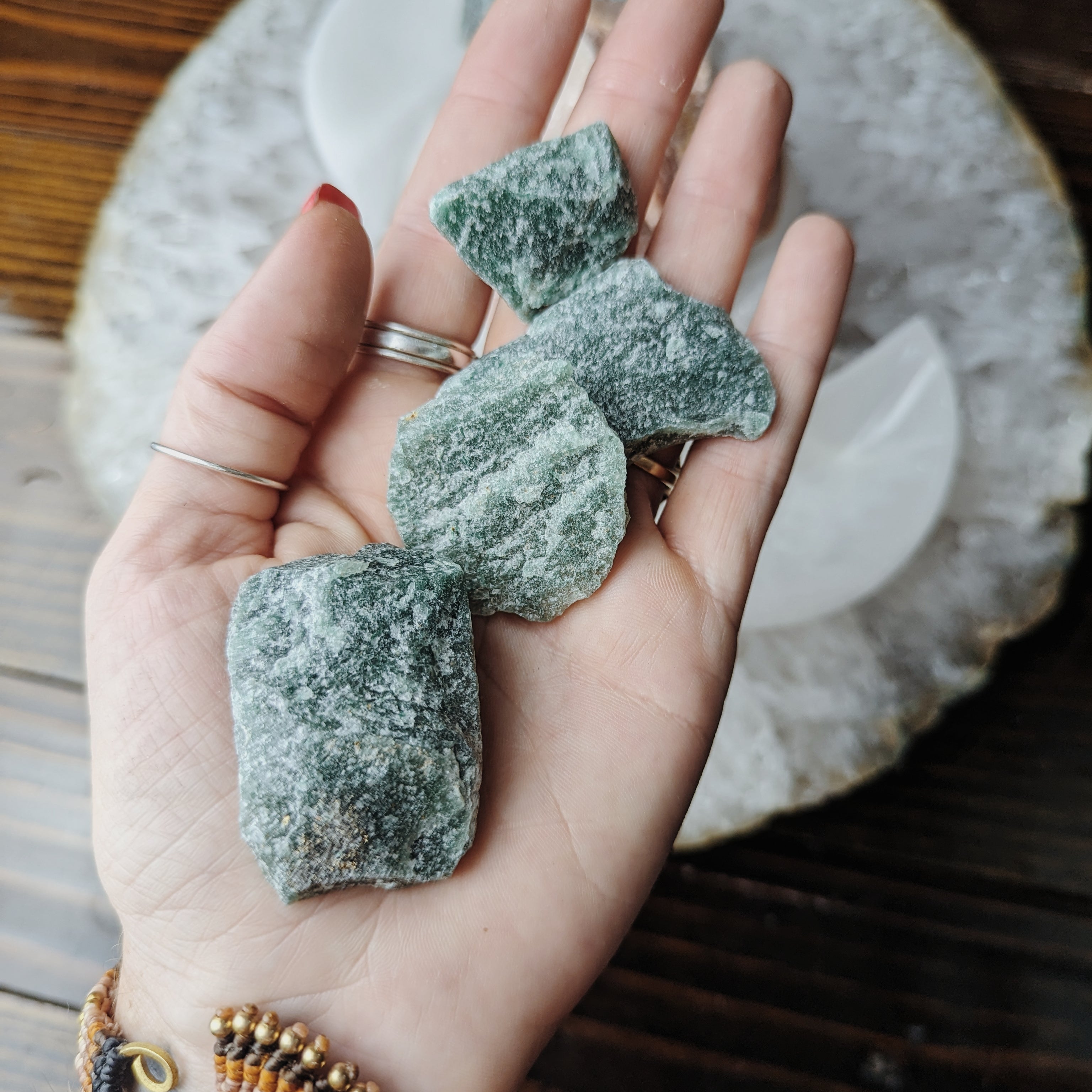 Intuitively Chosen Aventurine Tumble (Polished or Raw) 1 lb. Bag Wild Alabaster