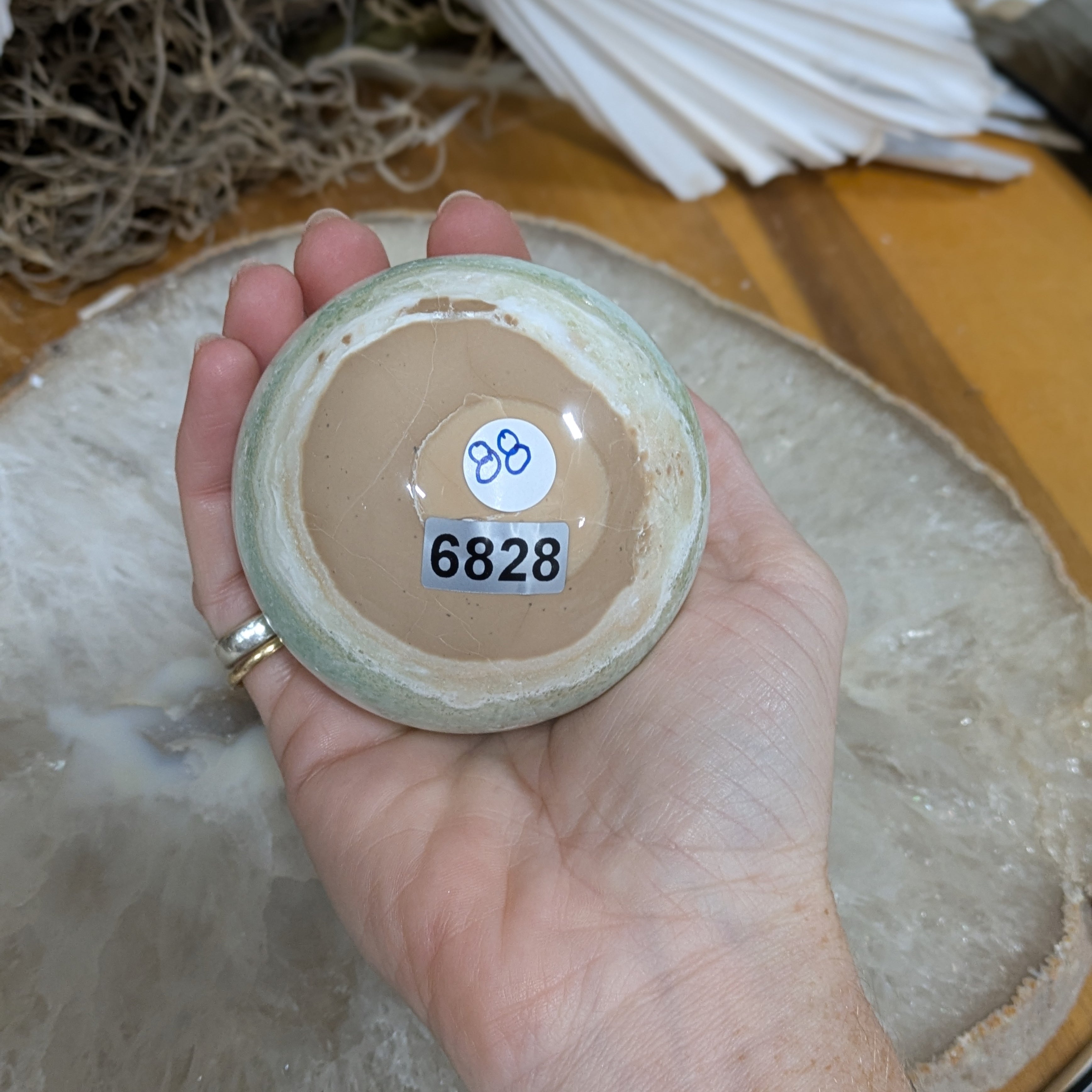 Caribbean Calcite Sphere Wild Alabaster