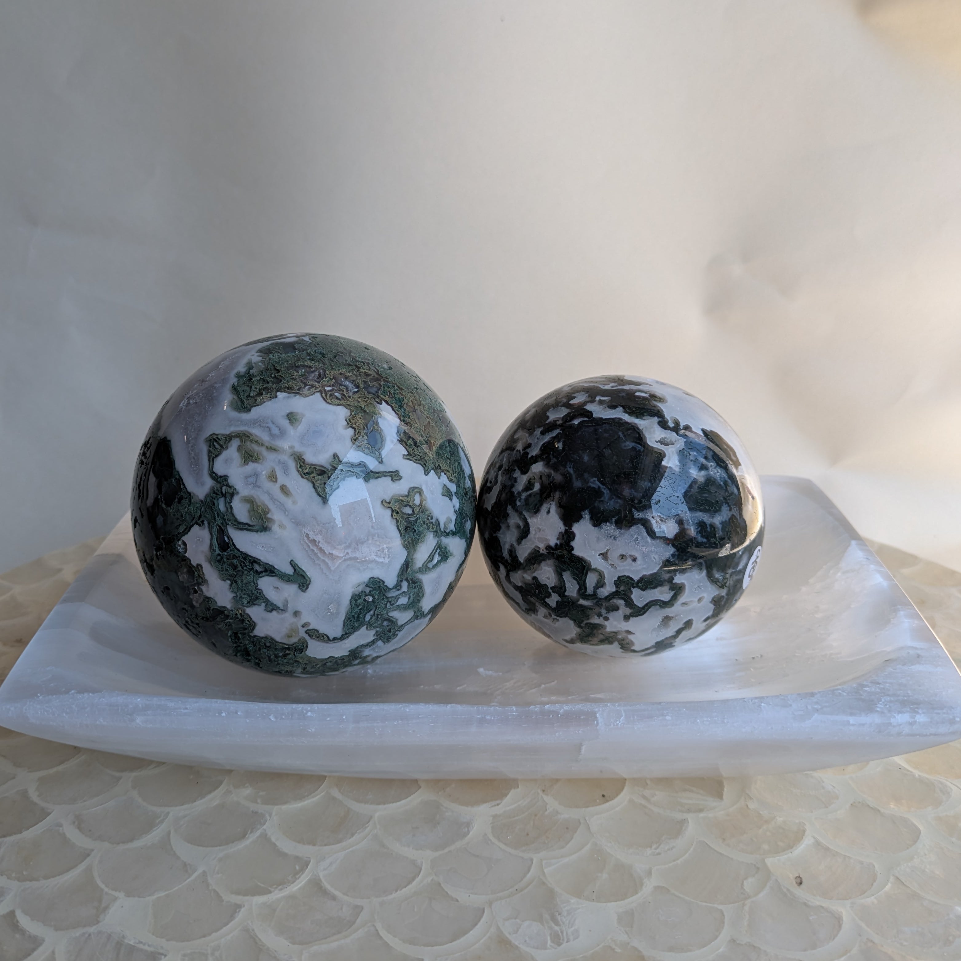 Moss Agate Spheres