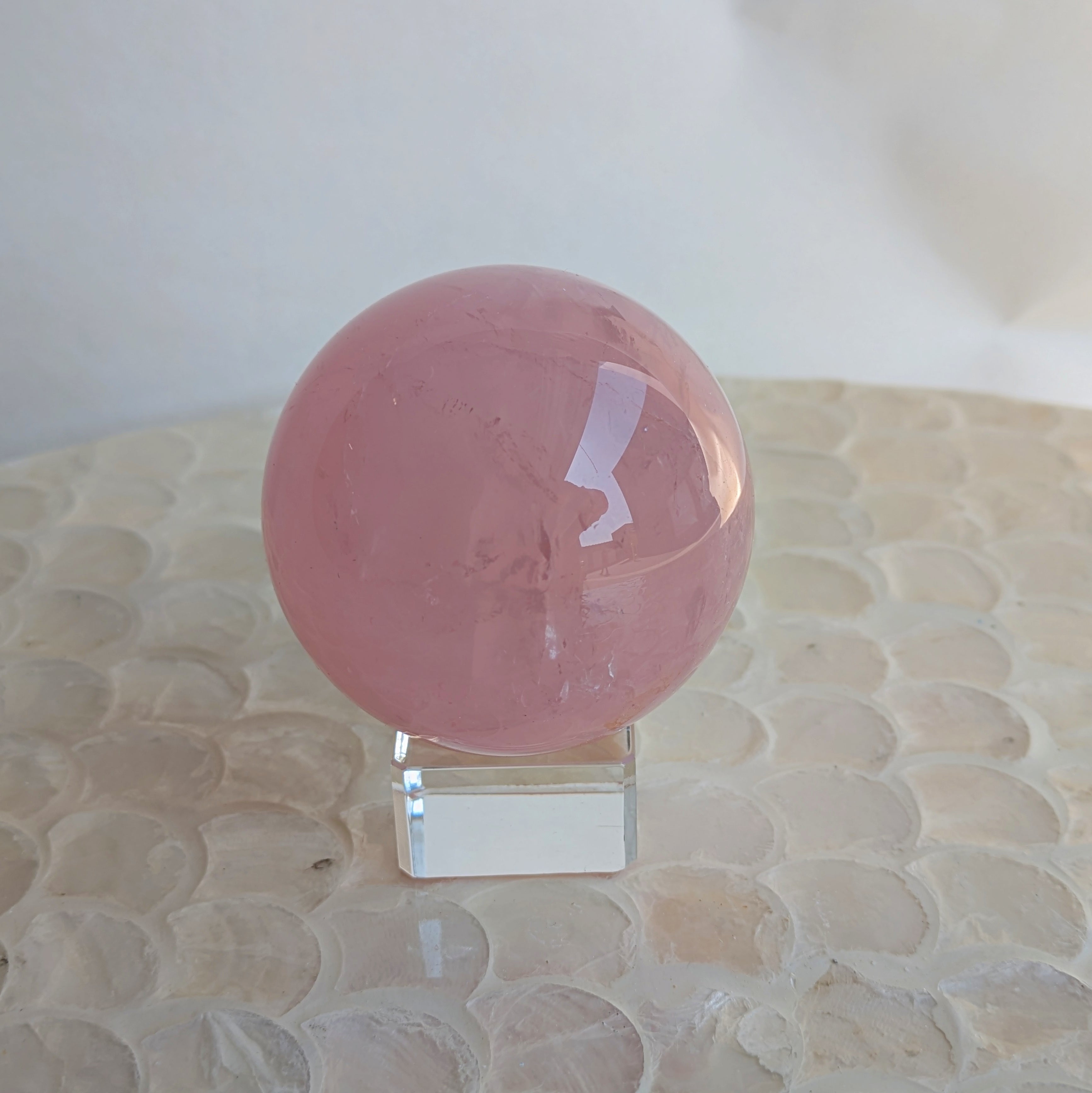 Star Rose Quartz Spheres