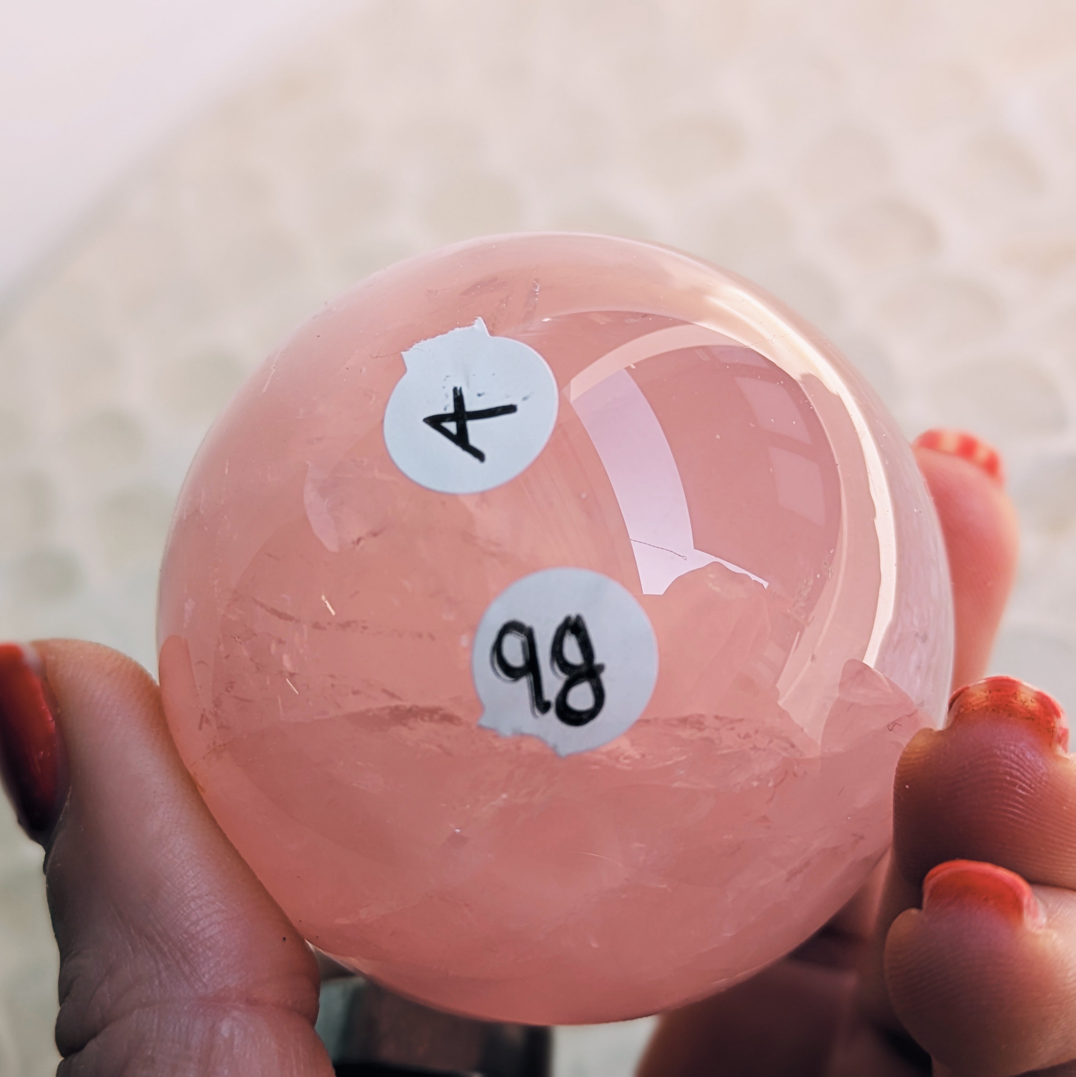 Star Rose Quartz Spheres