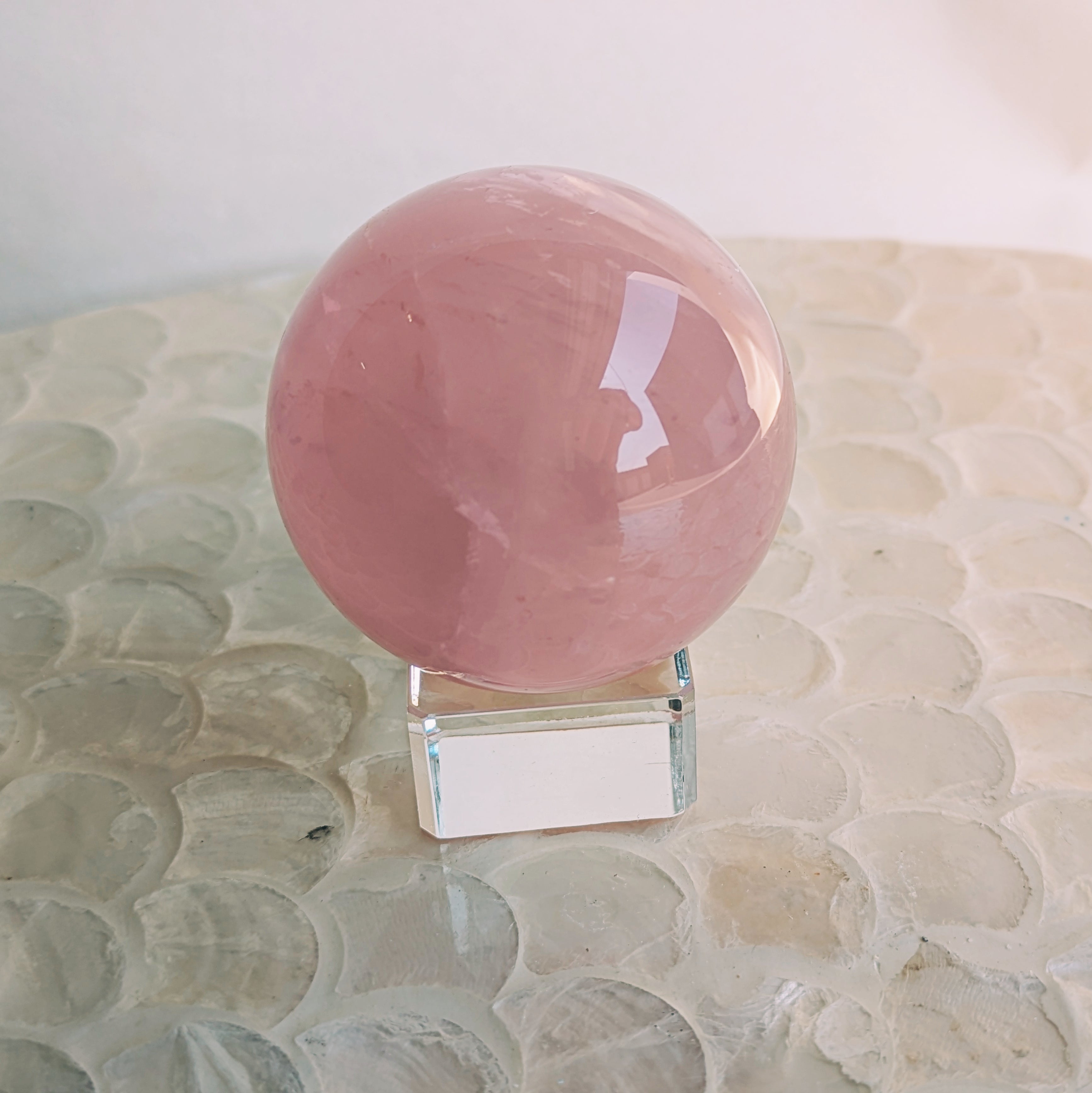 Star Rose Quartz Spheres