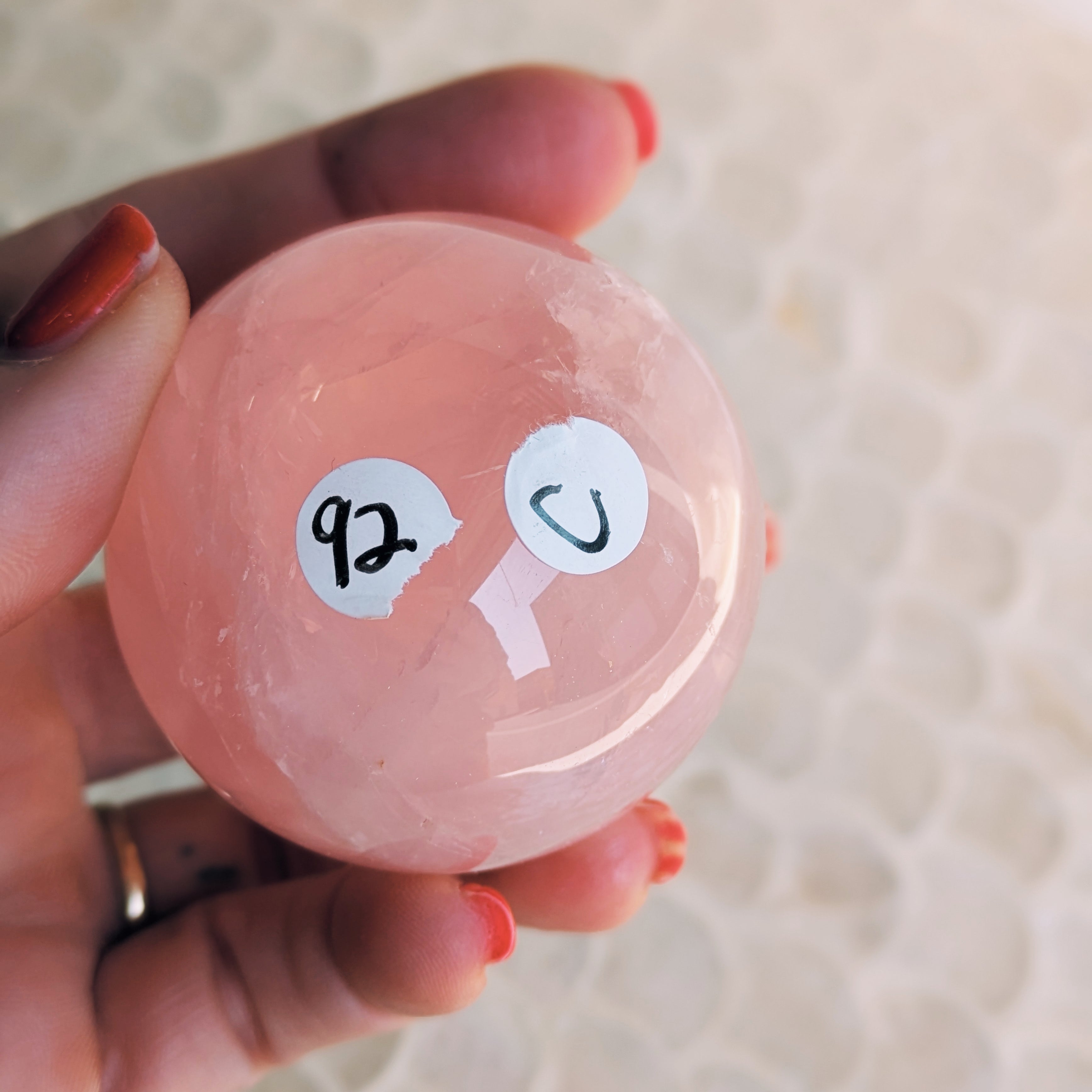 Star Rose Quartz Spheres