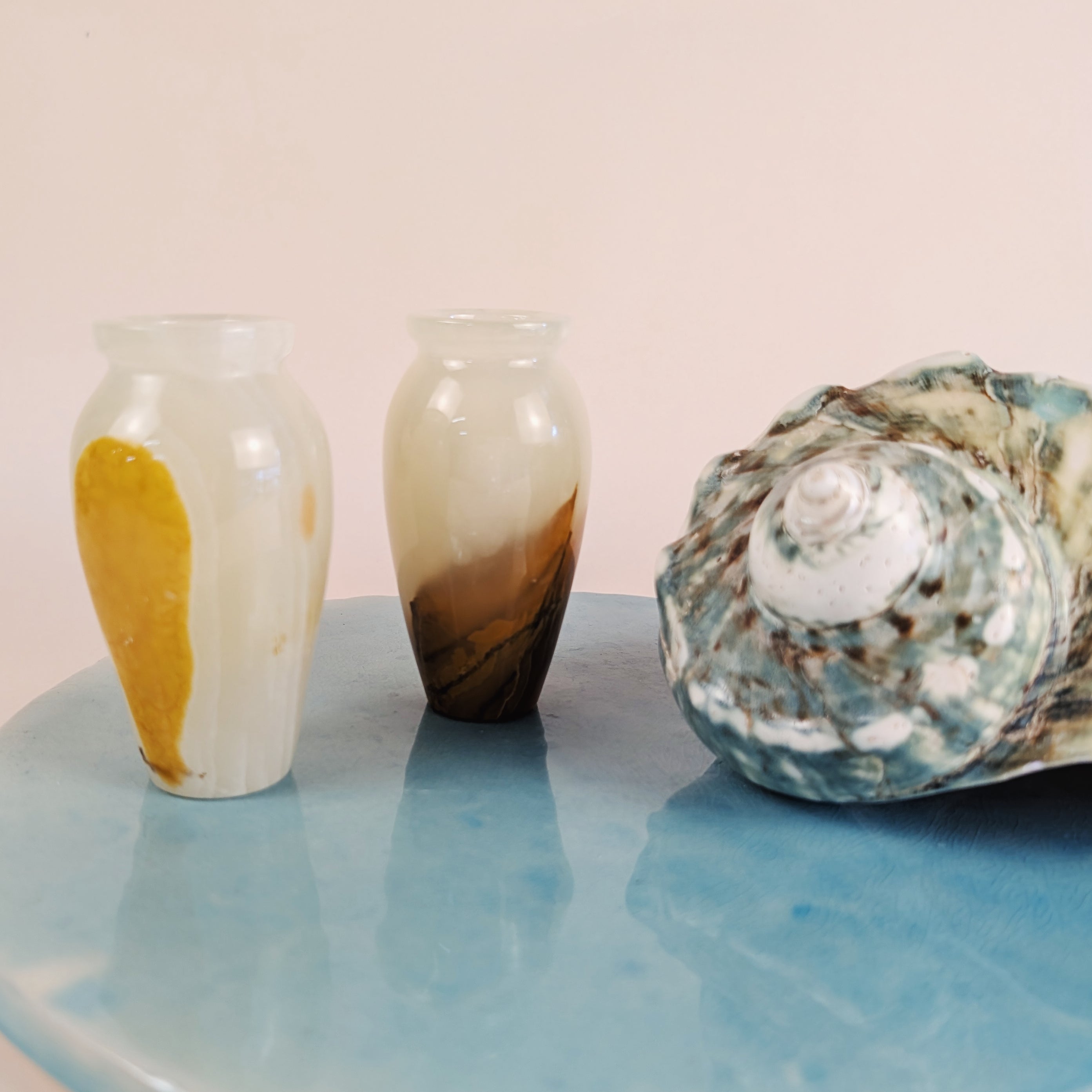 Green Onyx Vases