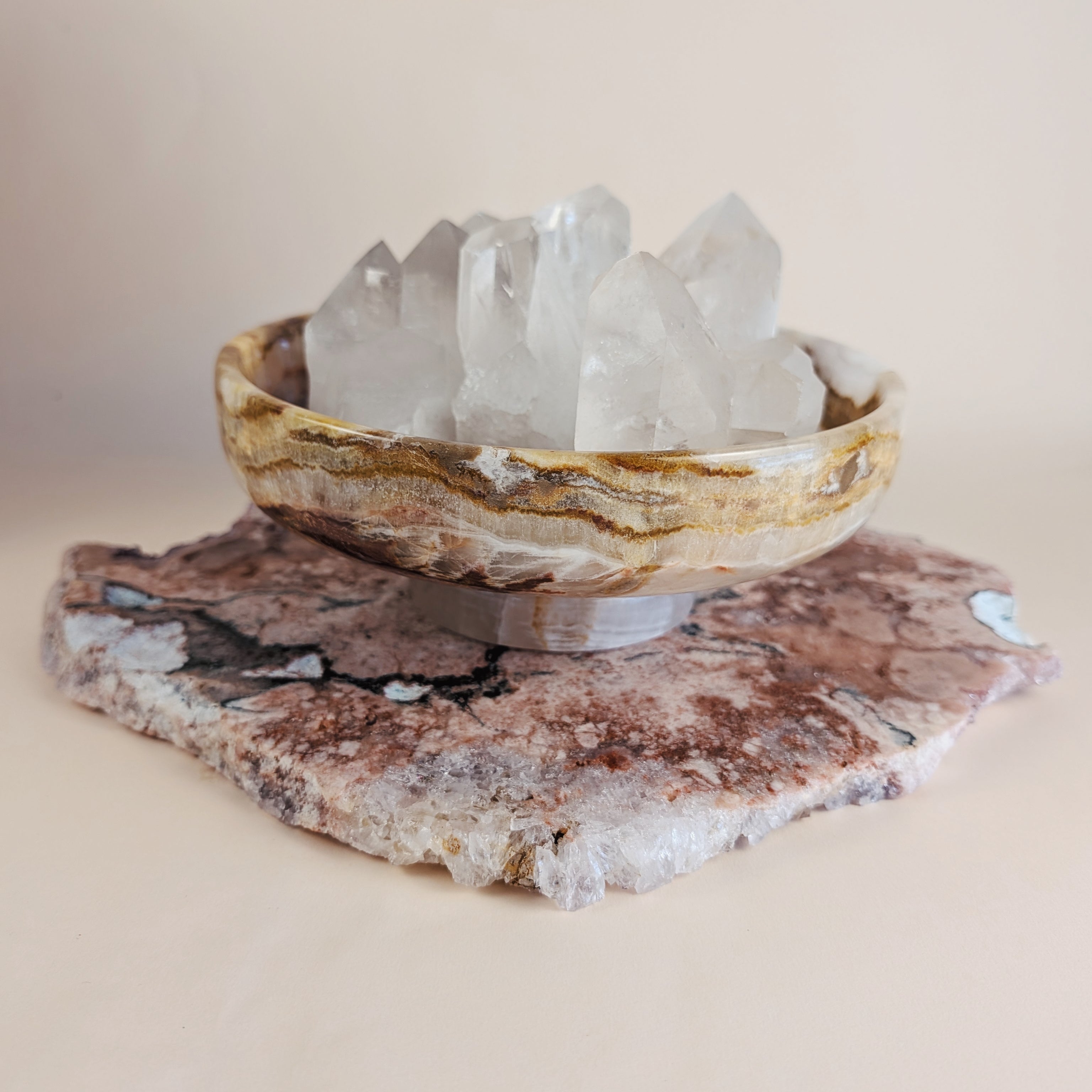 Green Onyx Pedastal Bowl